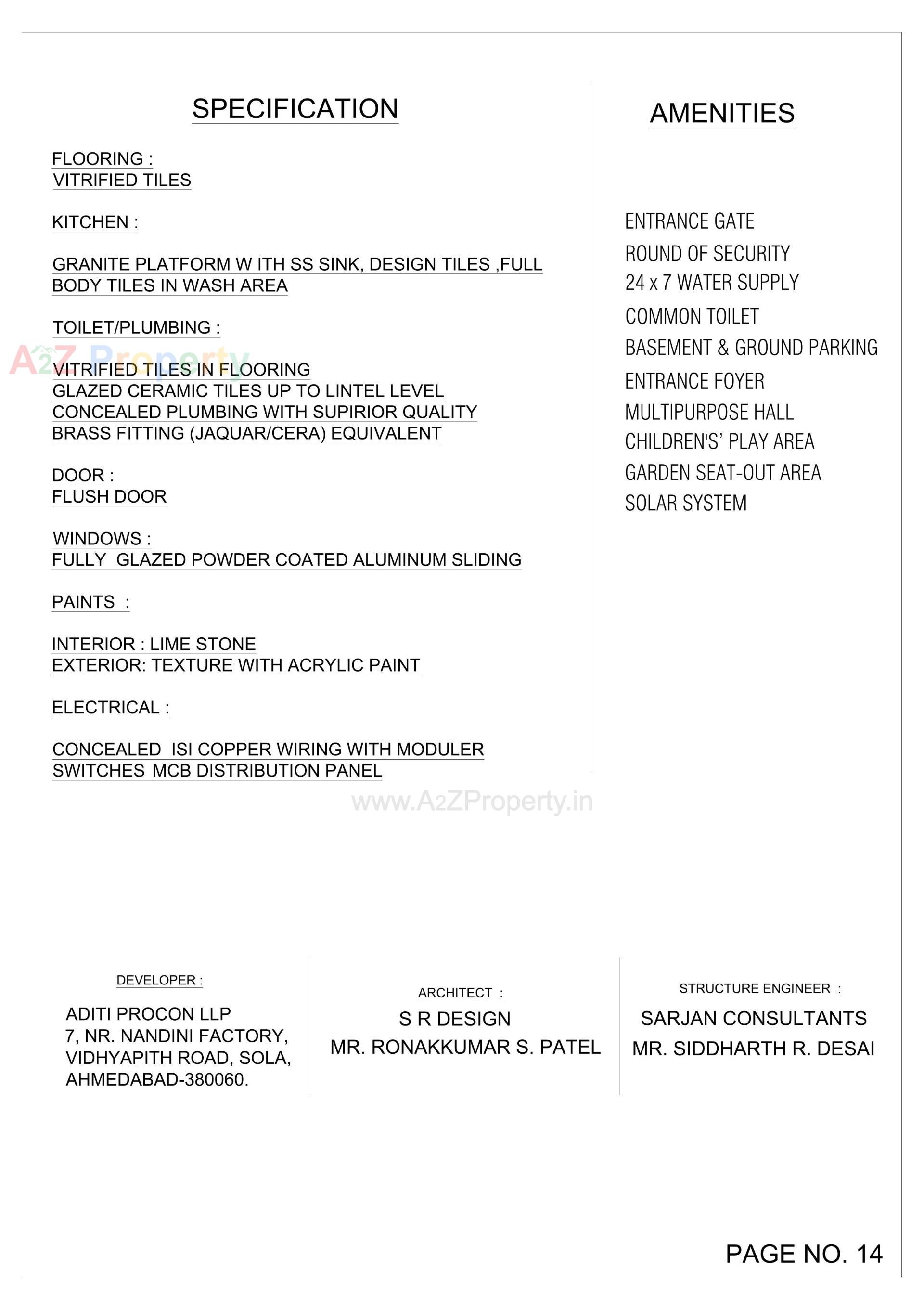  of real estate project Shri Hari Sky located at Bhadaj, Ahmedabad, Gujarat