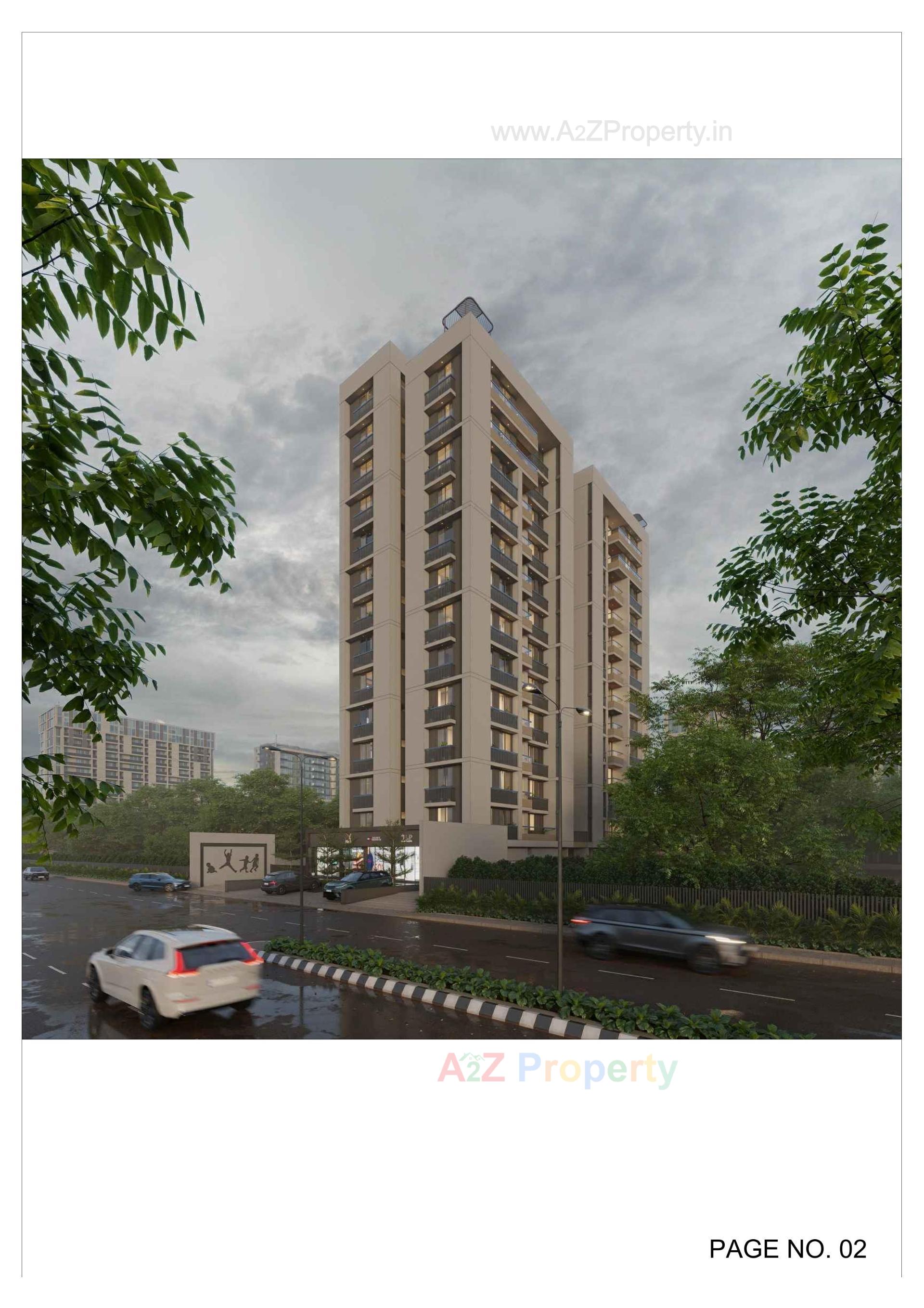 3D Elevation of real estate project Shri Hari Sky located at Bhadaj, Ahmedabad, Gujarat