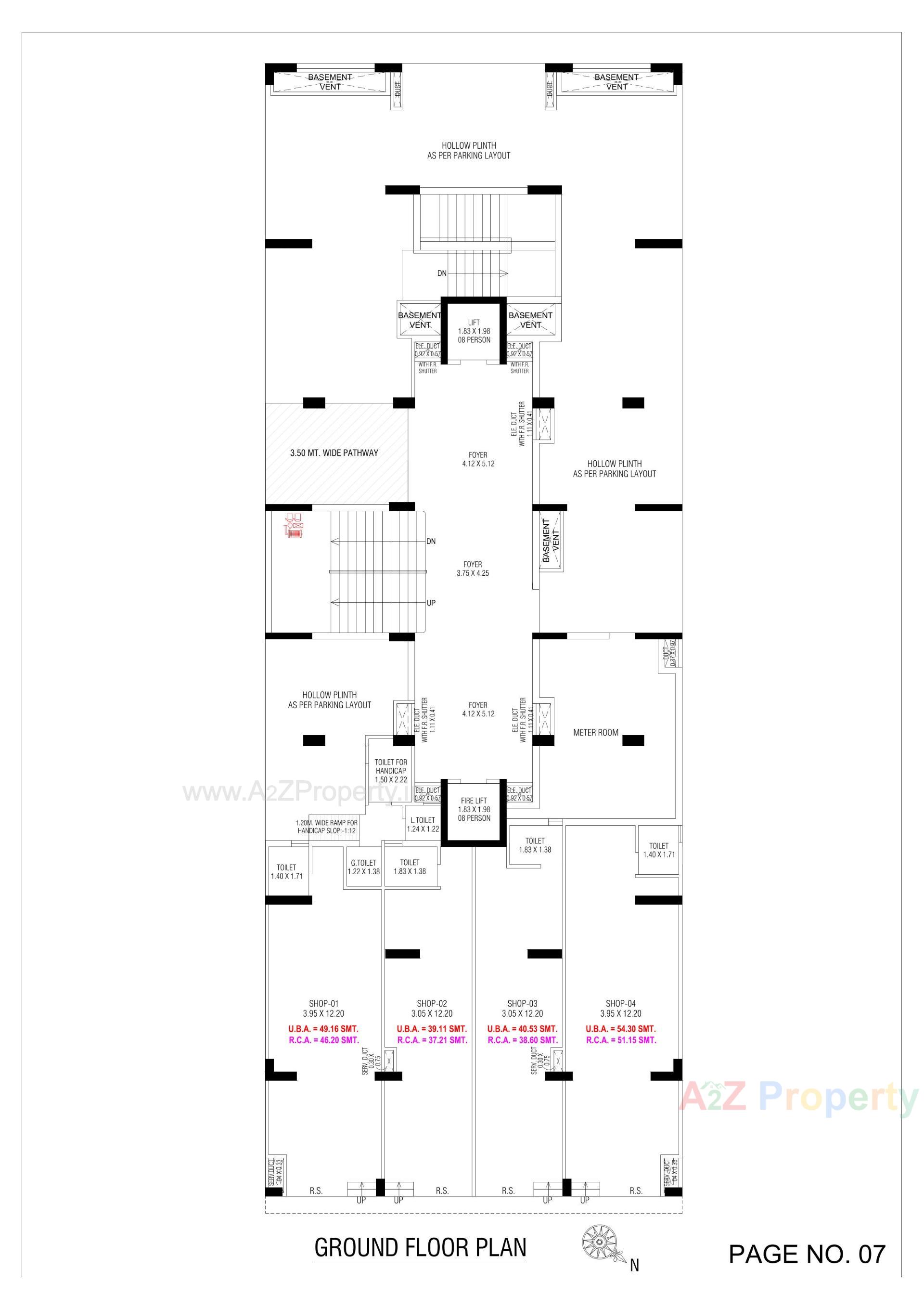 Layout of real estate project Shri Hari Sky located at Bhadaj, Ahmedabad, Gujarat