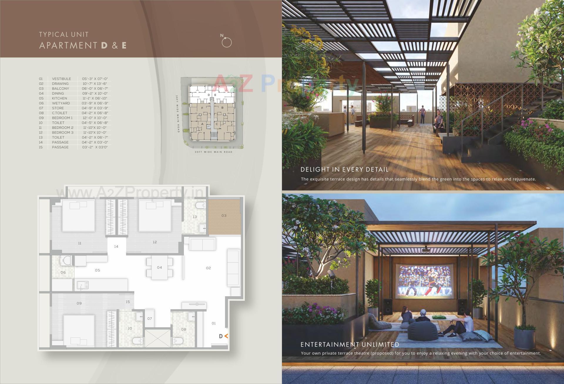 Layout of real estate project Shri Hraday Appartments located at Paldi, Ahmedabad, Gujarat