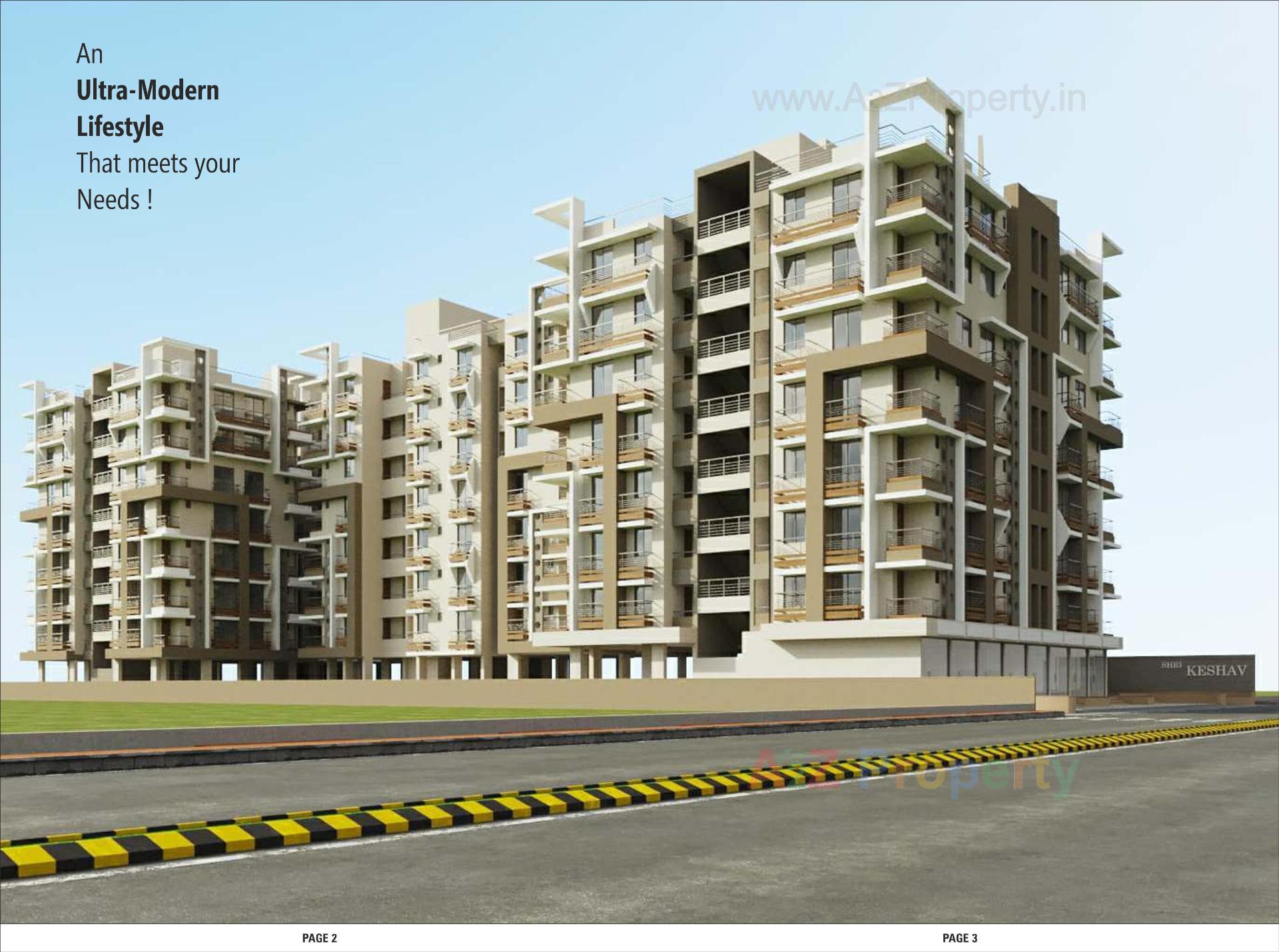 3D Elevation of real estate project Shri Keshav located at Vastral, Ahmedabad, Gujarat