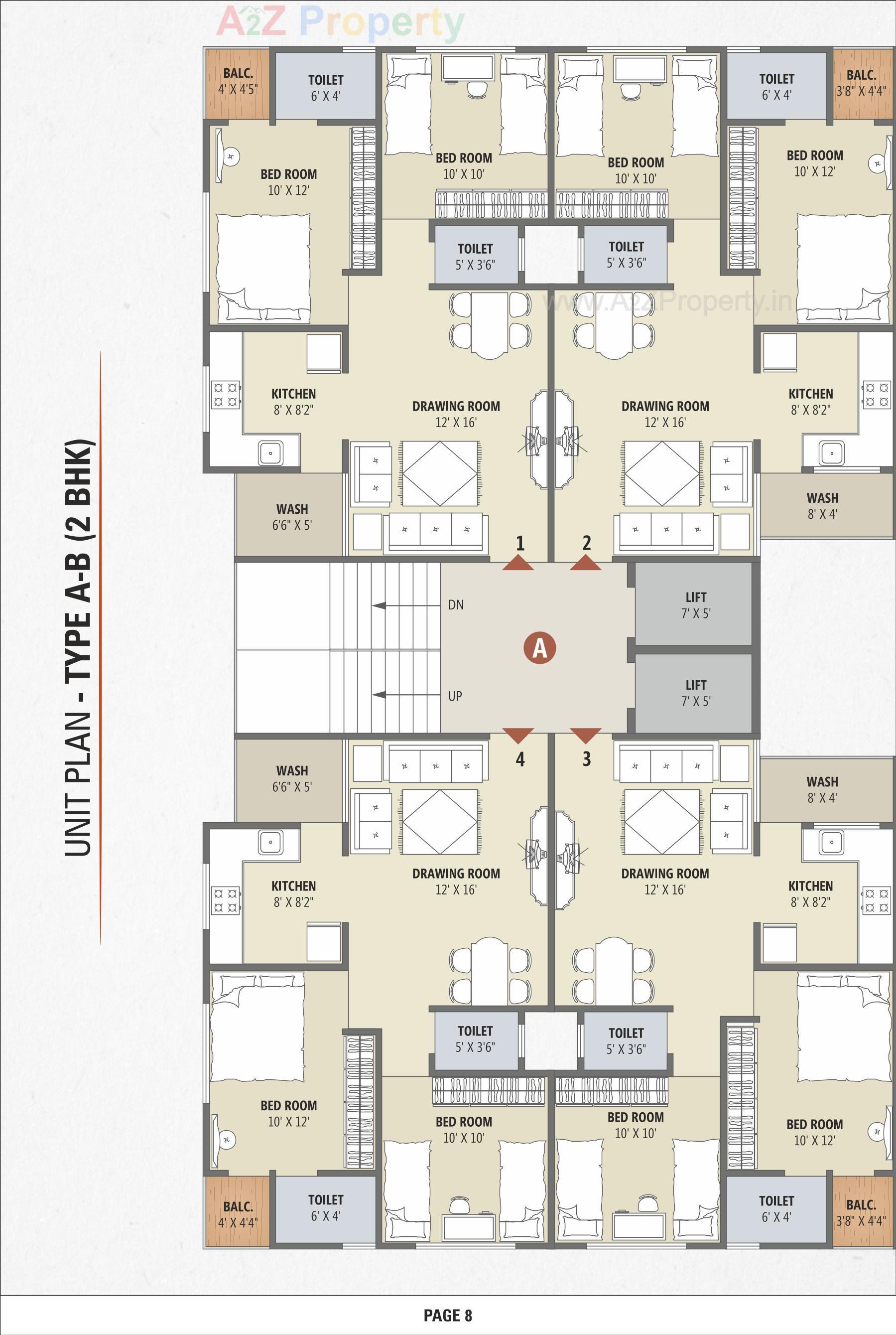 Layout of real estate project Shri Keshav located at Vastral, Ahmedabad, Gujarat