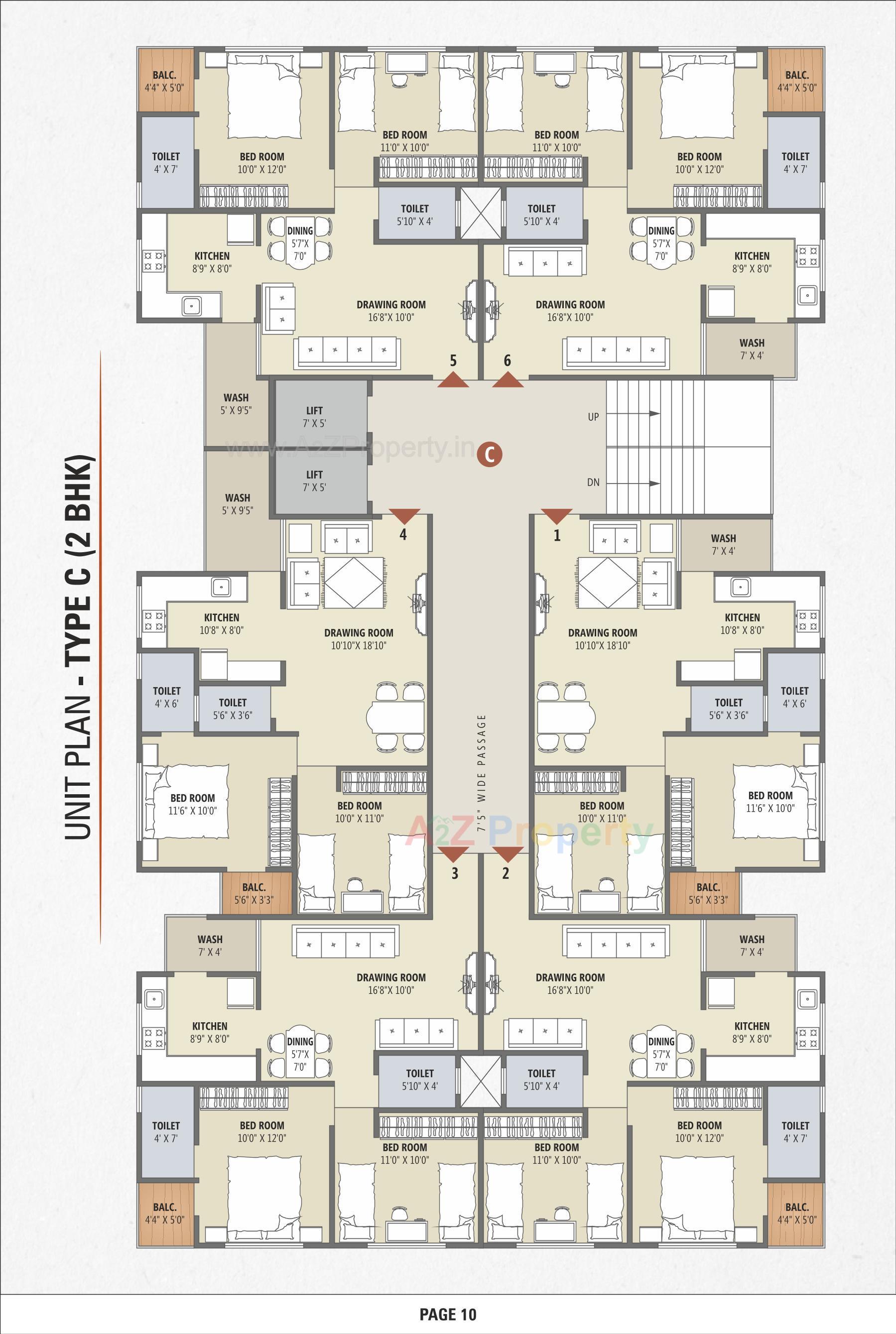 Layout of real estate project Shri Keshav located at Vastral, Ahmedabad, Gujarat