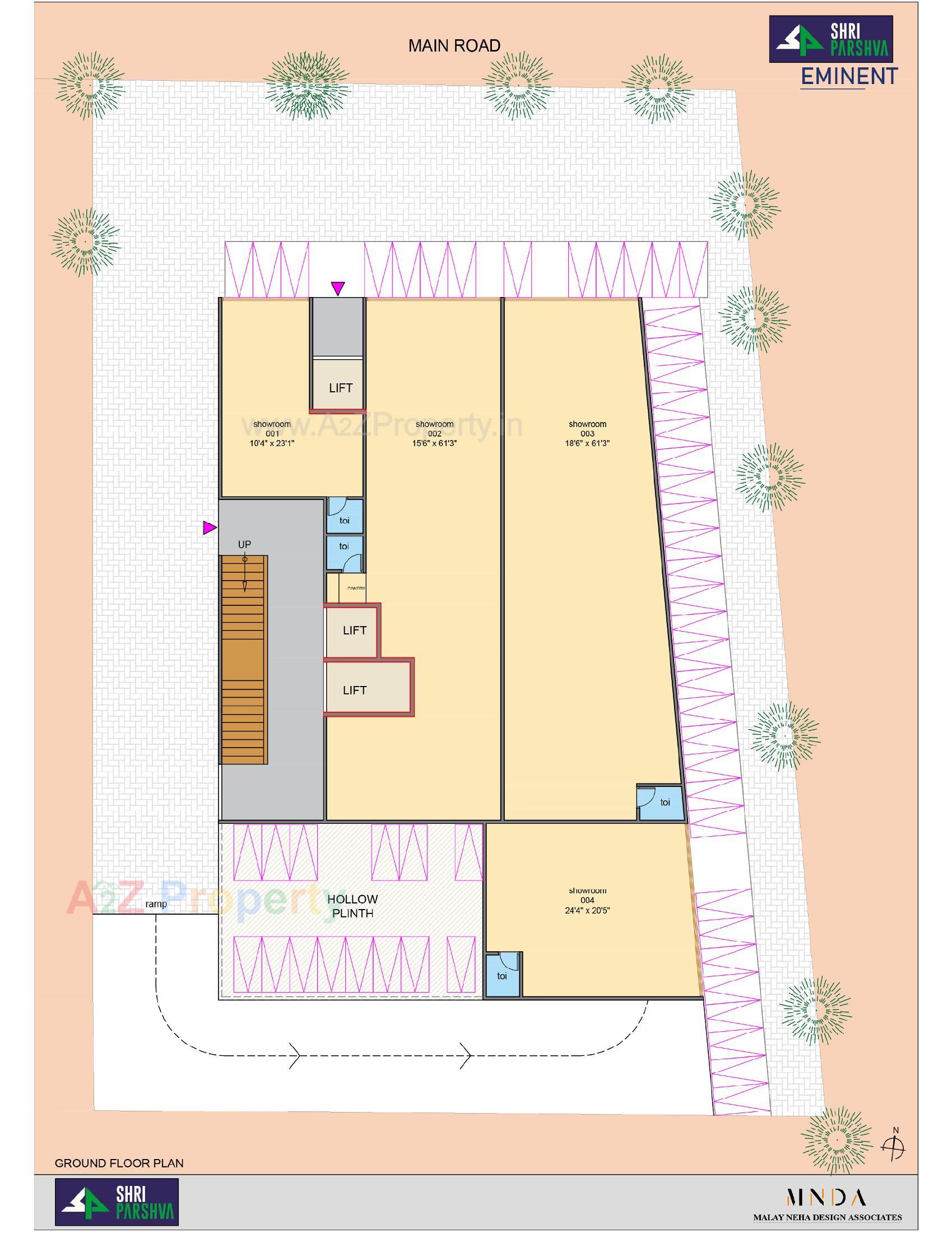 Layout of real estate project Shri Parshva Eminent located at Chhadavad, Ahmedabad, Gujarat