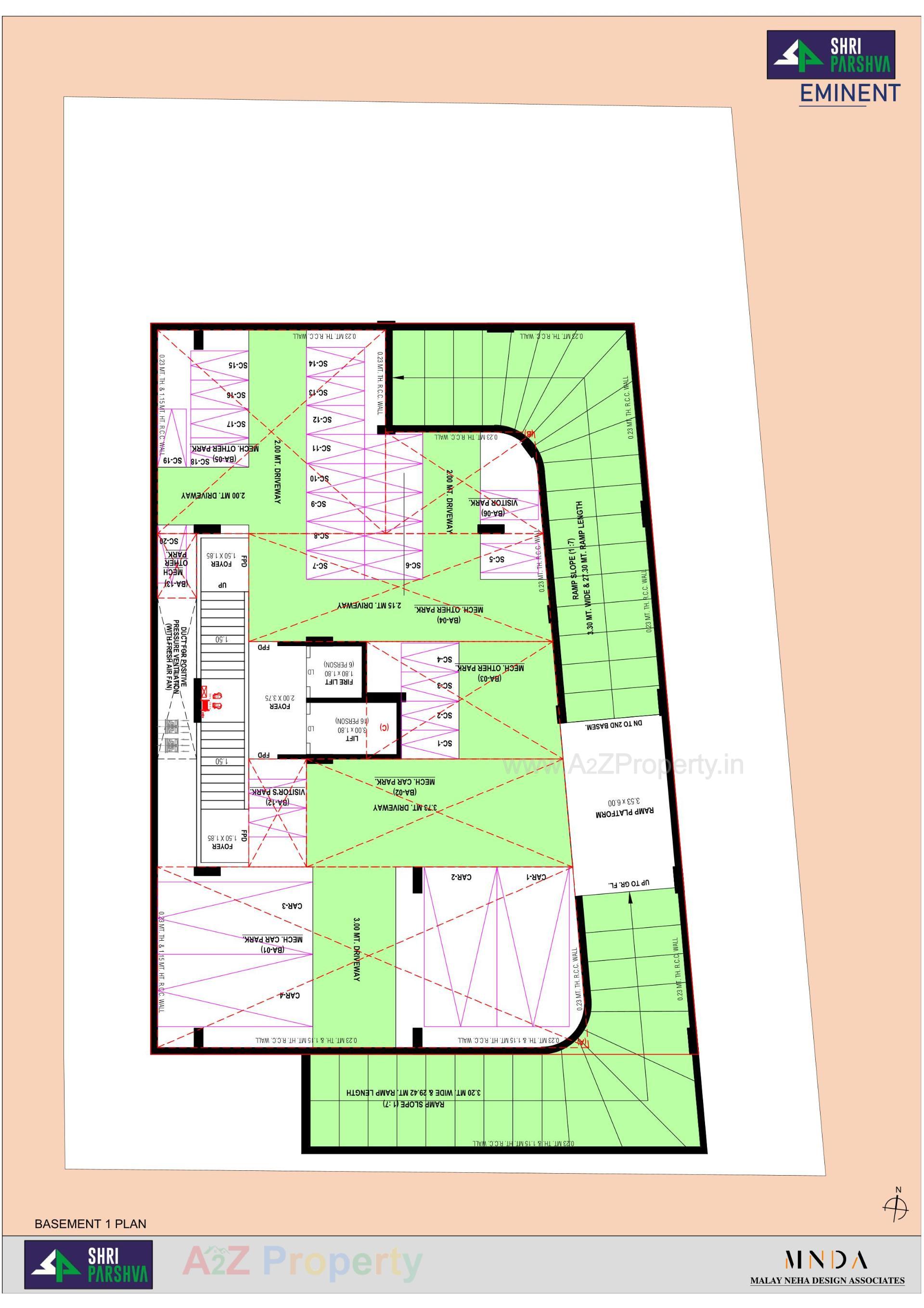Layout of real estate project Shri Parshva Eminent located at Chhadavad, Ahmedabad, Gujarat