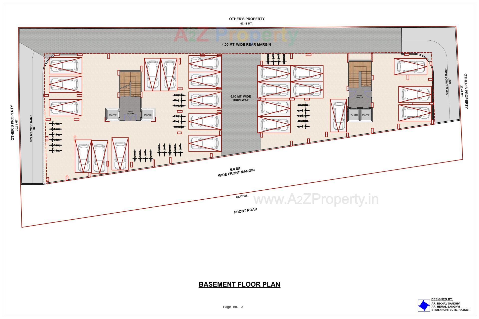 Layout of real estate project Shri Parshva Uday Flat located at Paldi, Ahmedabad, Gujarat