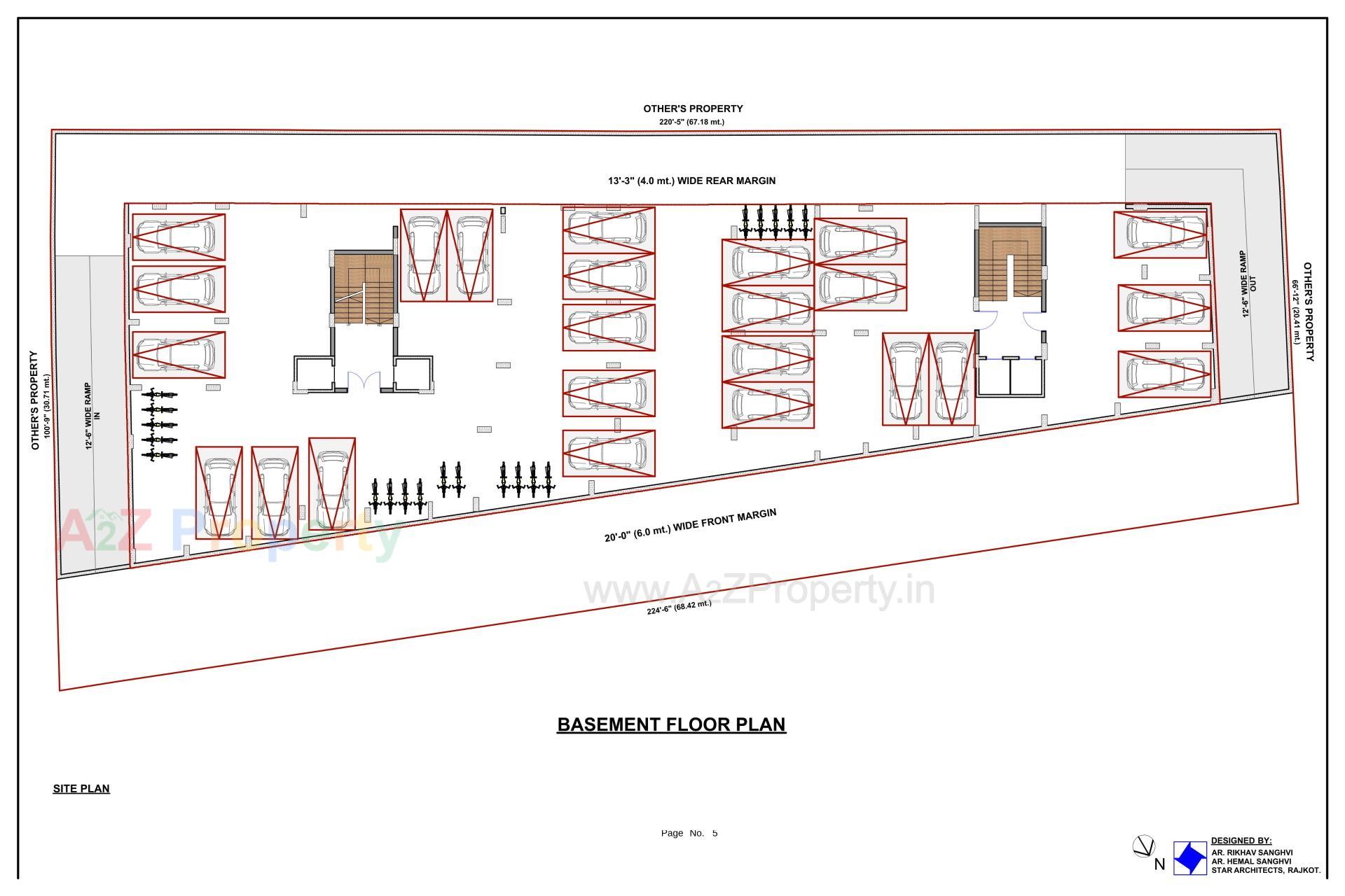 Layout of real estate project Shri Parshva Uday Flat located at Paldi, Ahmedabad, Gujarat