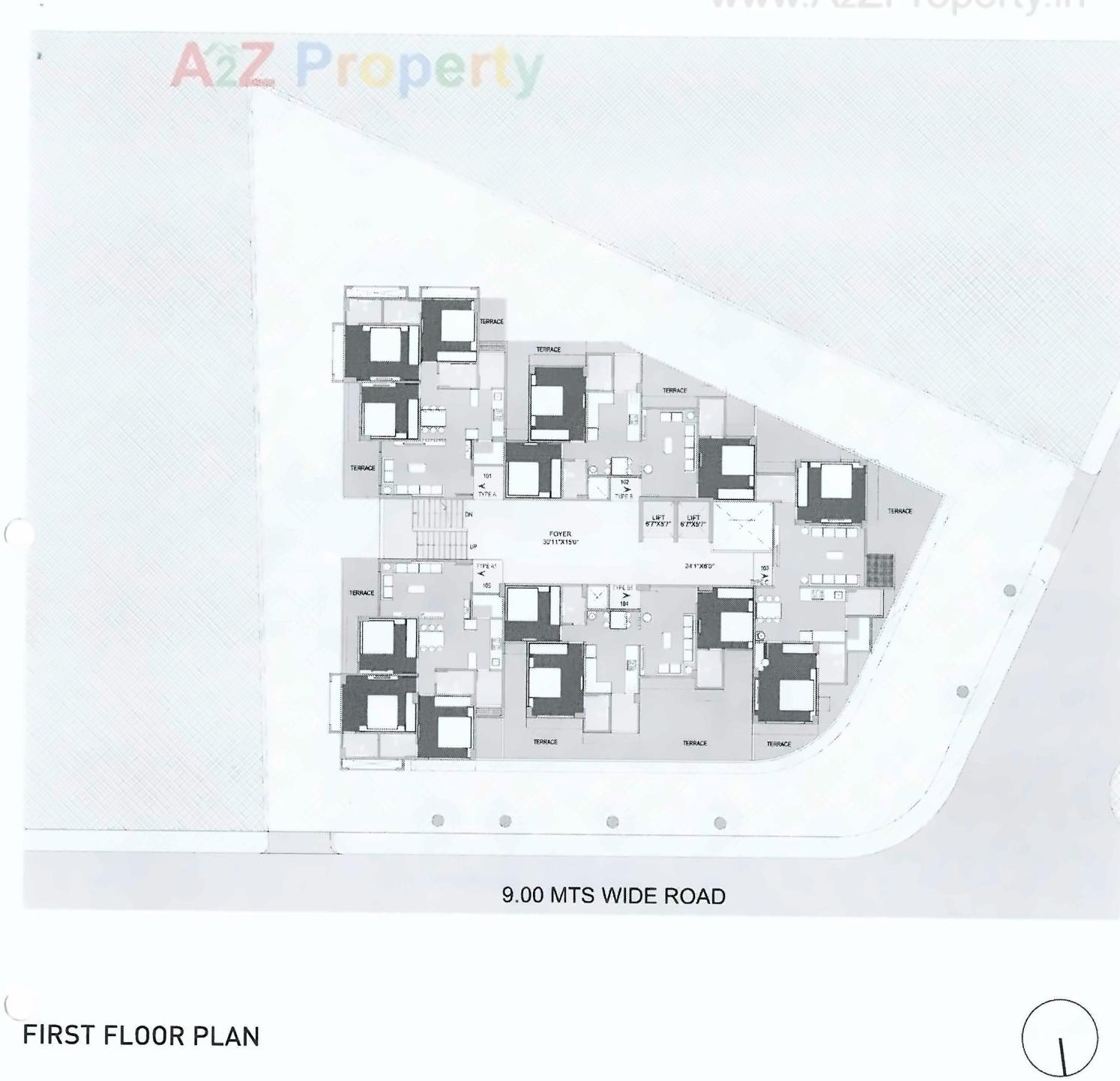 Layout of real estate project Shrikunj Sky located at Ahmedabad, Ahmedabad, Gujarat