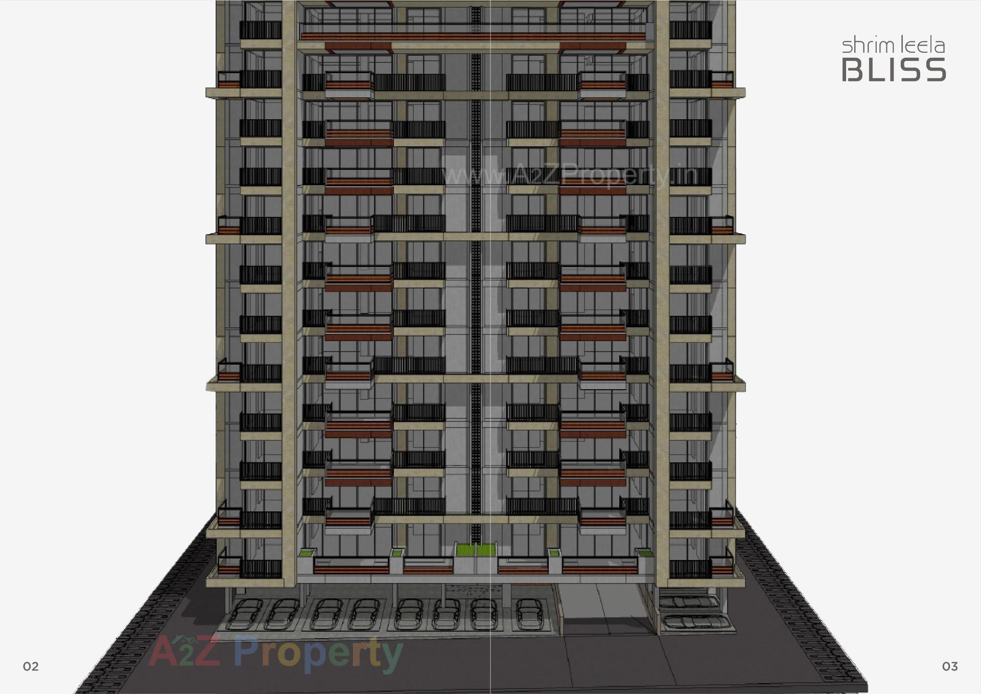 3D Elevation of real estate project Shrim Leela Bliss located at Sola, Ahmedabad, Gujarat