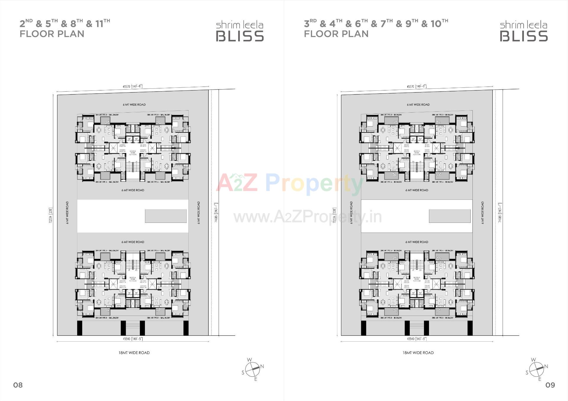 Layout of real estate project Shrim Leela Bliss located at Sola, Ahmedabad, Gujarat