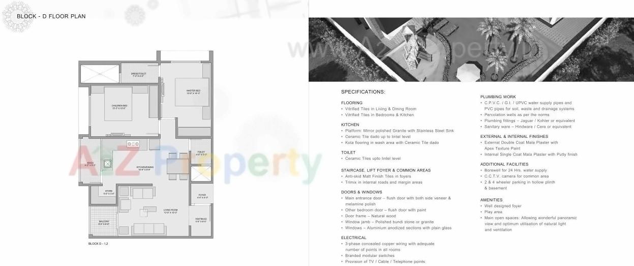 Layout of real estate project Shrim Leela located at Bhadaj, Ahmedabad, Gujarat