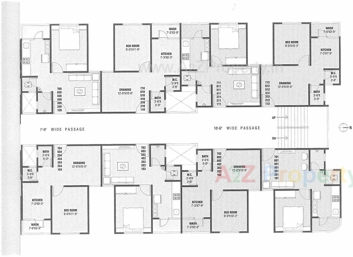 Layout of real estate project Shrimad Afford located at Nikol, Ahmedabad, Gujarat