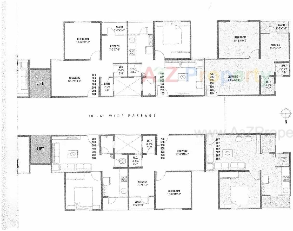 Layout of real estate project Shrimad Afford located at Nikol, Ahmedabad, Gujarat