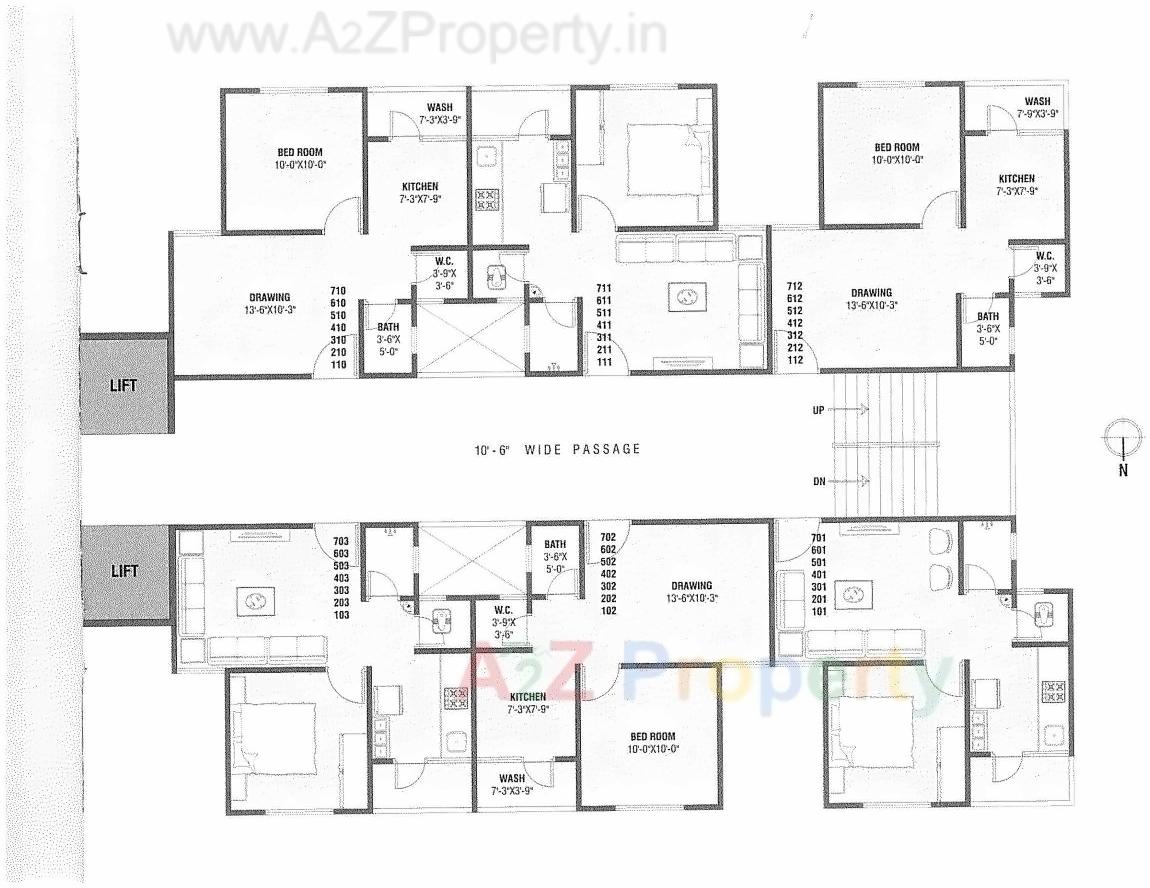 Layout of real estate project Shrimad Afford located at Nikol, Ahmedabad, Gujarat