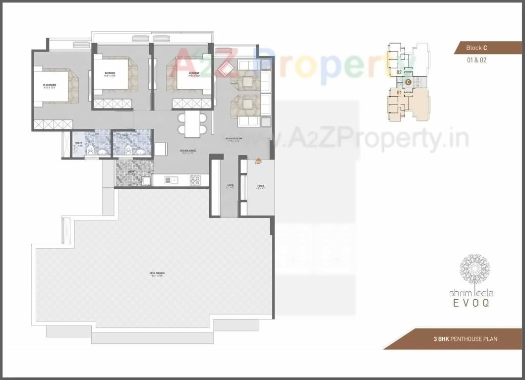 Layout of real estate project Shrimleela Evoq located at Ahmedabad, Ahmedabad, Gujarat