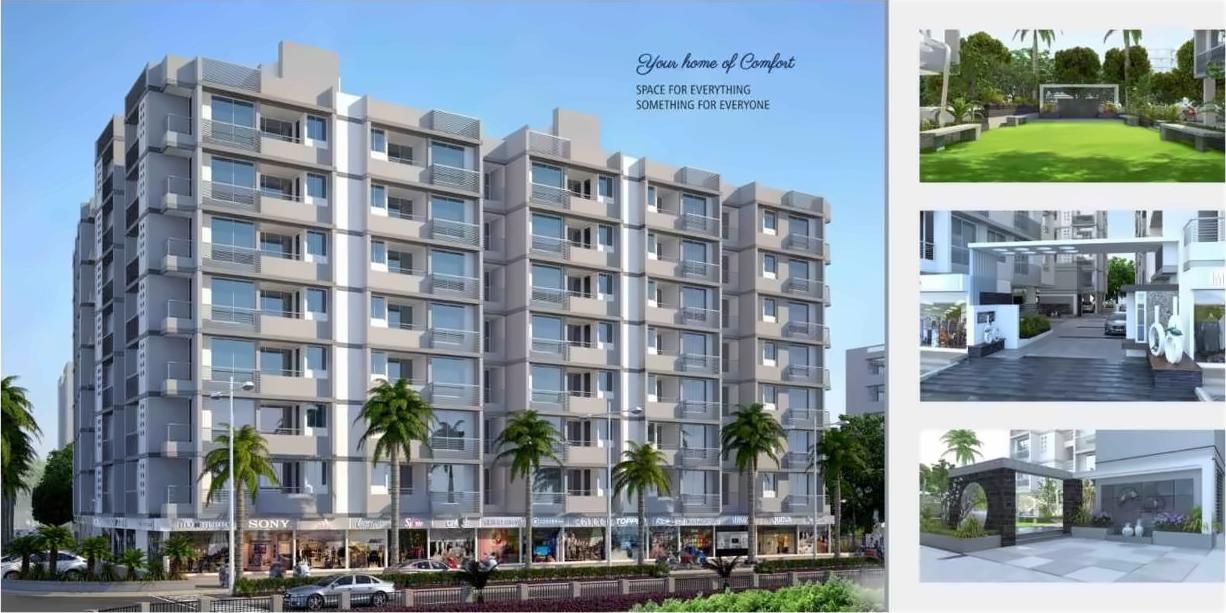 3D Elevation of real estate project Shrinand City located at Ramol, Ahmedabad, Gujarat