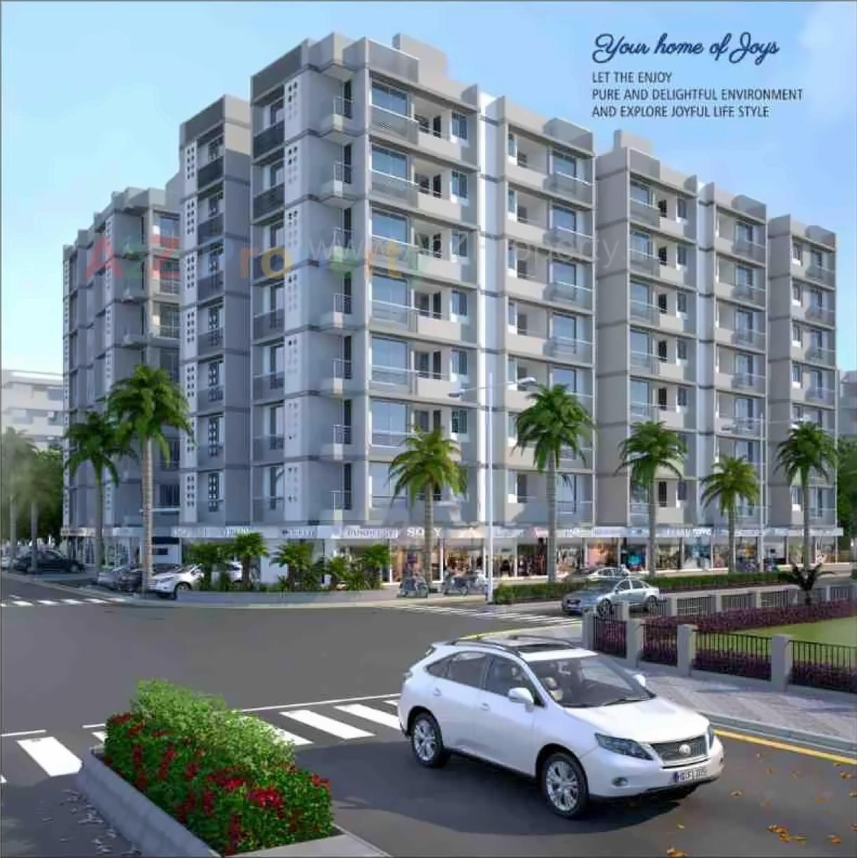 3D Elevation of real estate project Shrinand City located at Ramol, Ahmedabad, Gujarat
