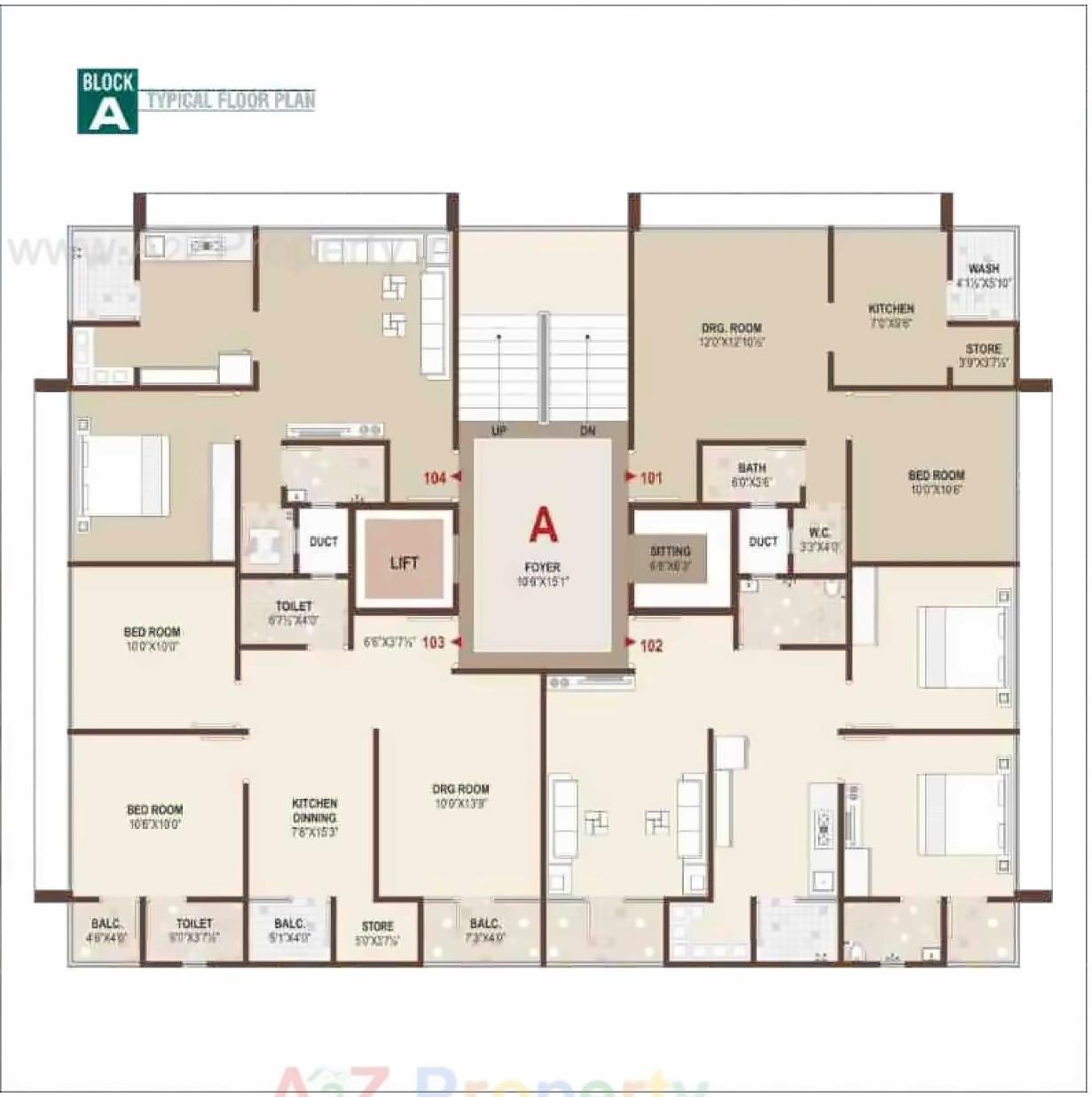 Layout of real estate project Shrinand City located at Ramol, Ahmedabad, Gujarat