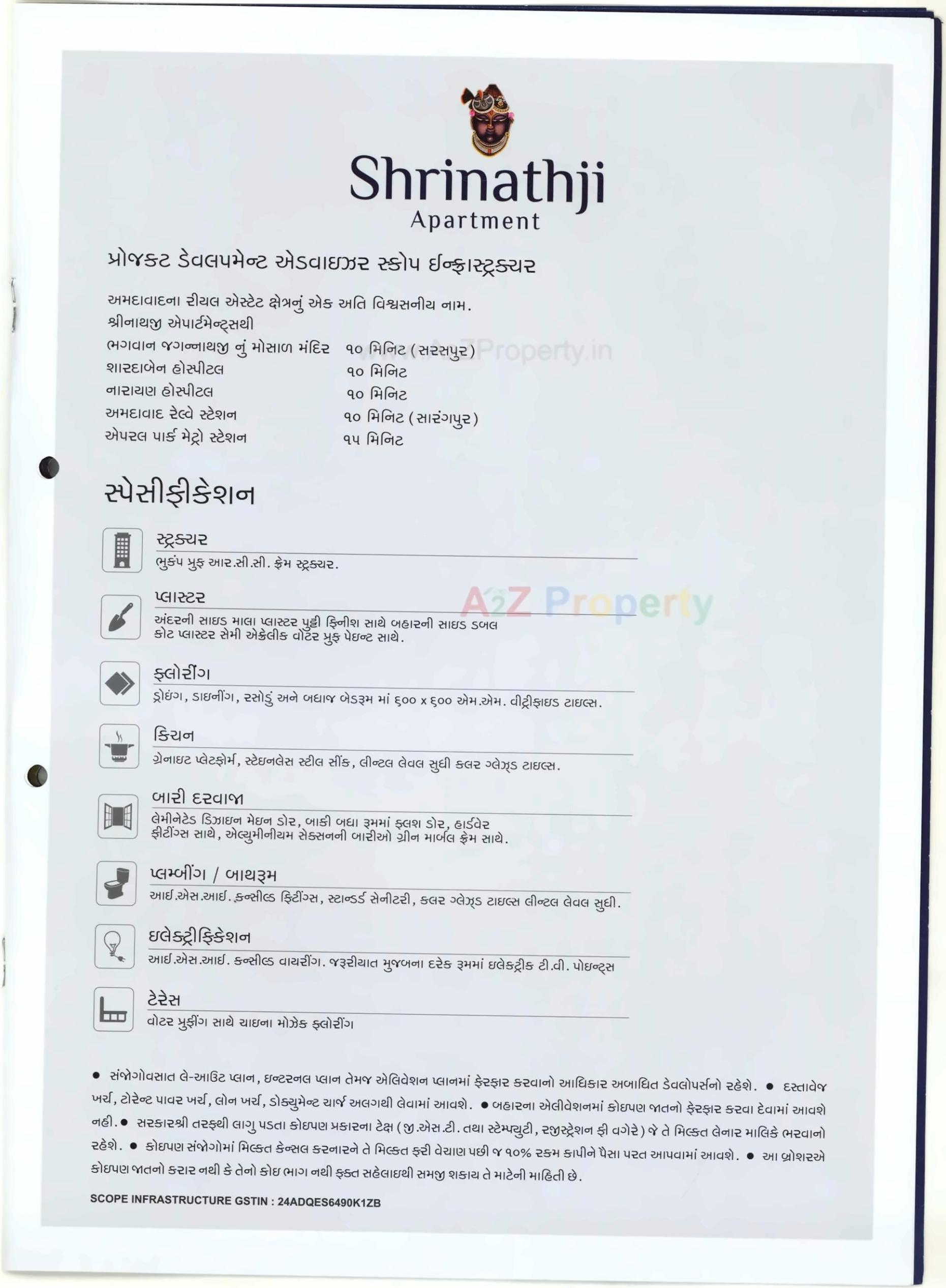  of real estate project Shrinathji Apartment located at Ahmedabad, Ahmedabad, Gujarat