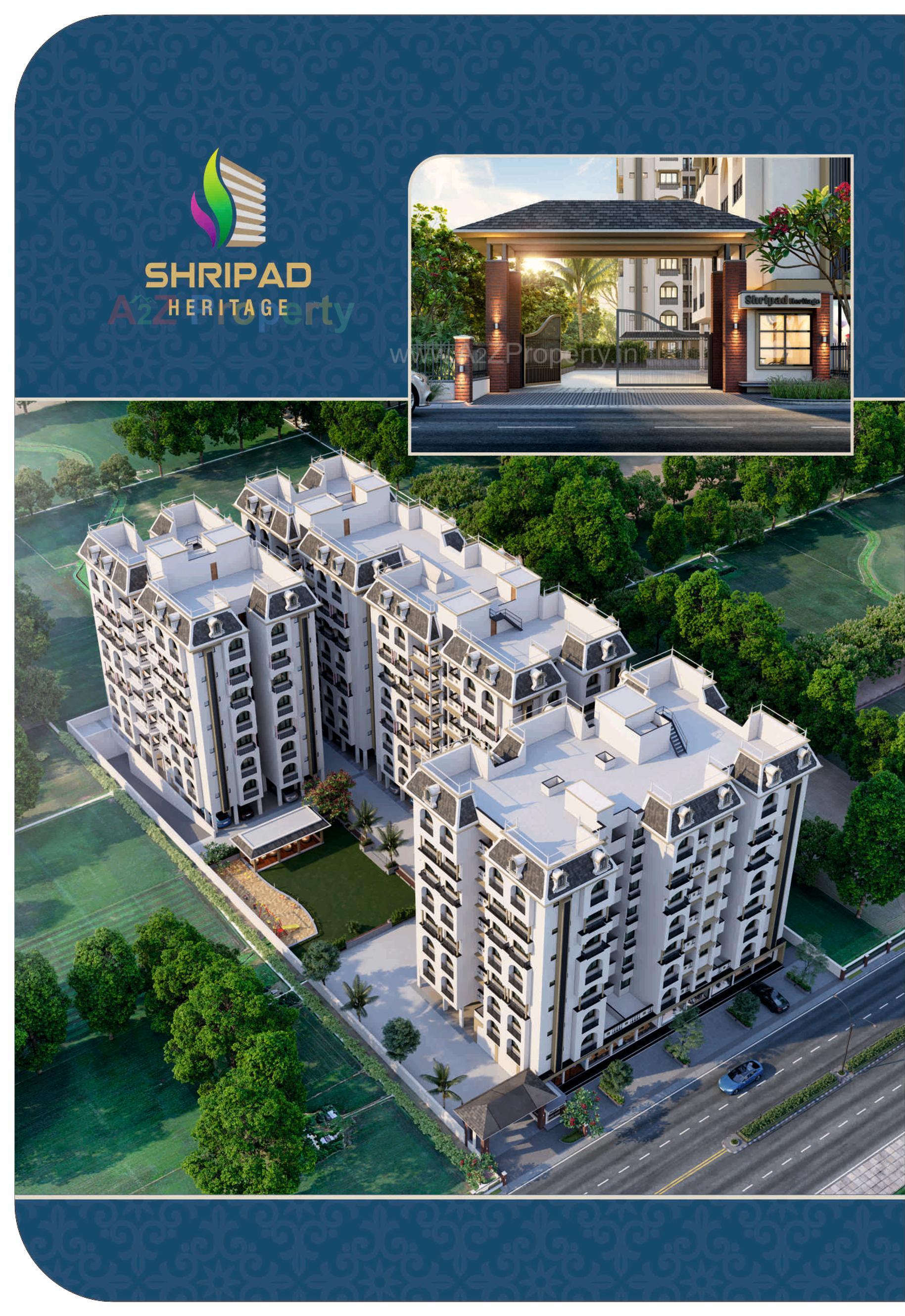 3D Elevation of real estate project Shripad Heritage located at Vastral, Ahmedabad, Gujarat