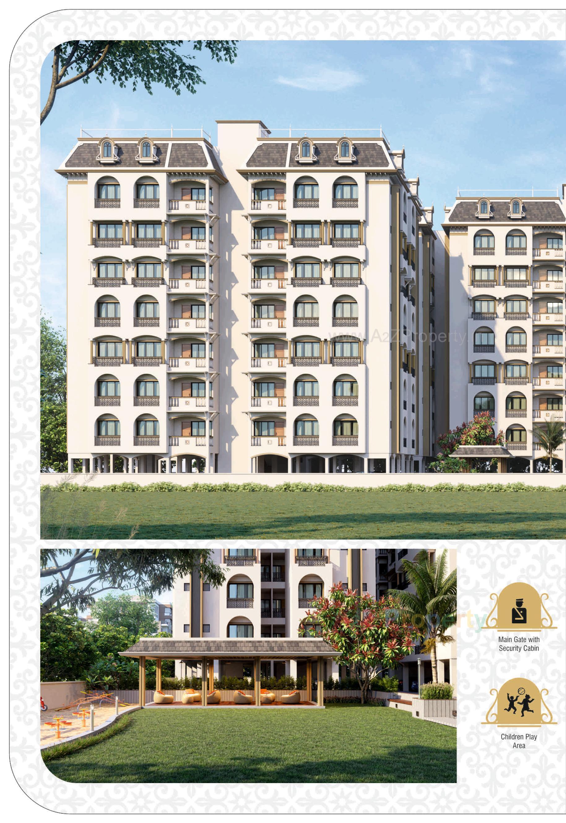 3D Elevation of real estate project Shripad Heritage located at Vastral, Ahmedabad, Gujarat