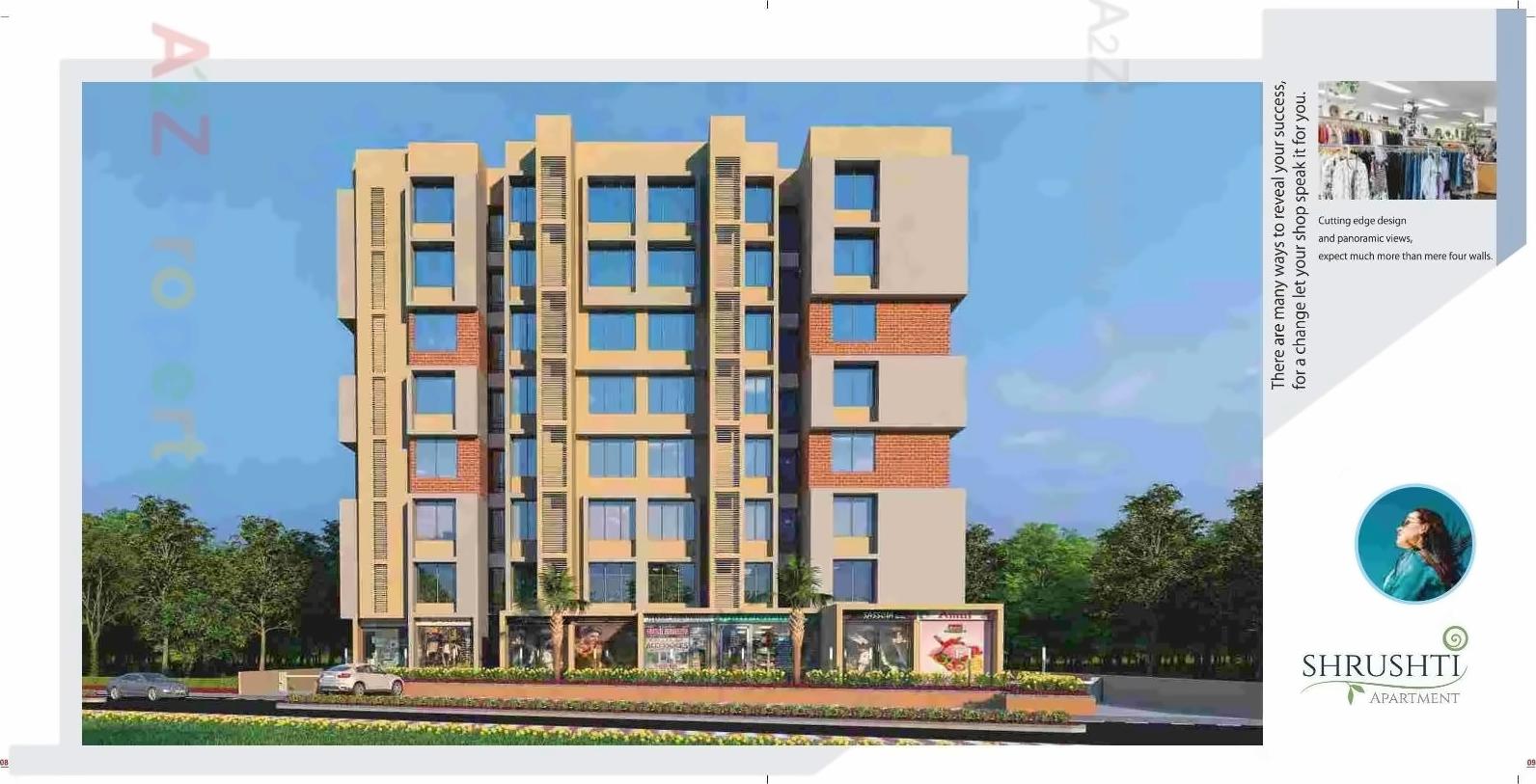 3D Elevation of real estate project Shrushti Apartment located at Vatva, Ahmedabad, Gujarat