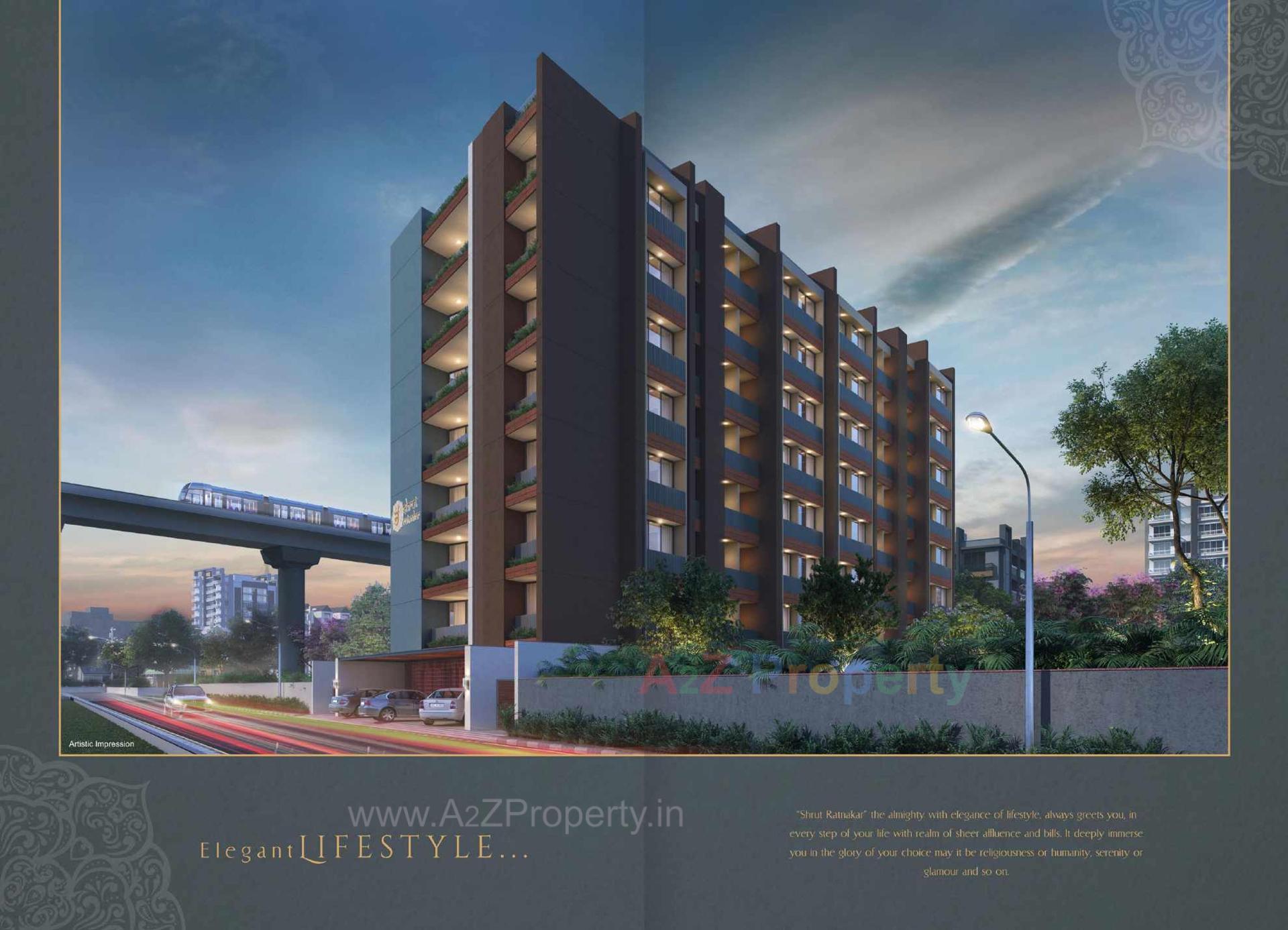 3D Elevation of real estate project Shrut Ratnakar located at Ahmedabad, Ahmedabad, Gujarat