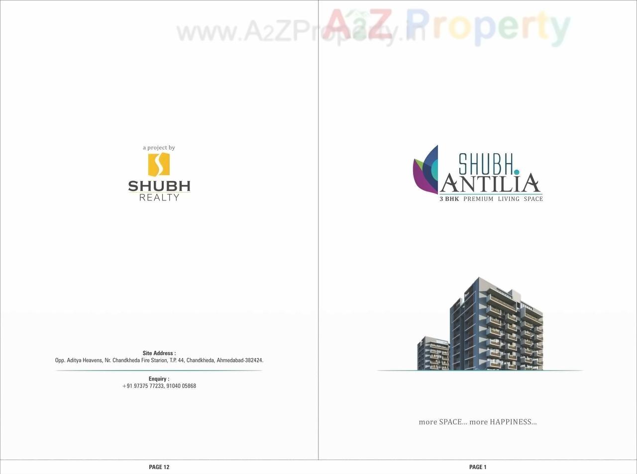  of real estate project Shubh Antilia located at Chandkheda, Ahmedabad, Gujarat