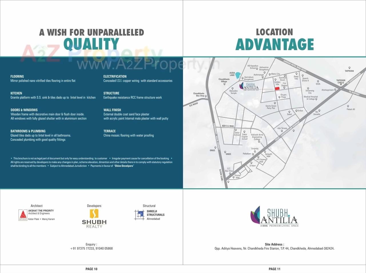  of real estate project Shubh Antilia located at Chandkheda, Ahmedabad, Gujarat