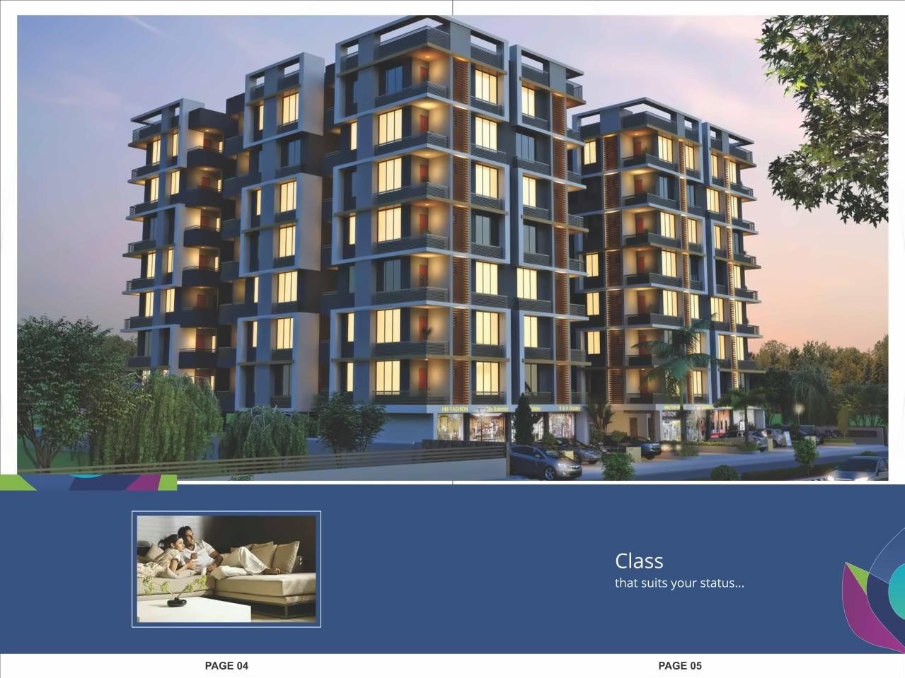 3D Elevation of real estate project Shubh Enclave located at City, Ahmedabad, Gujarat