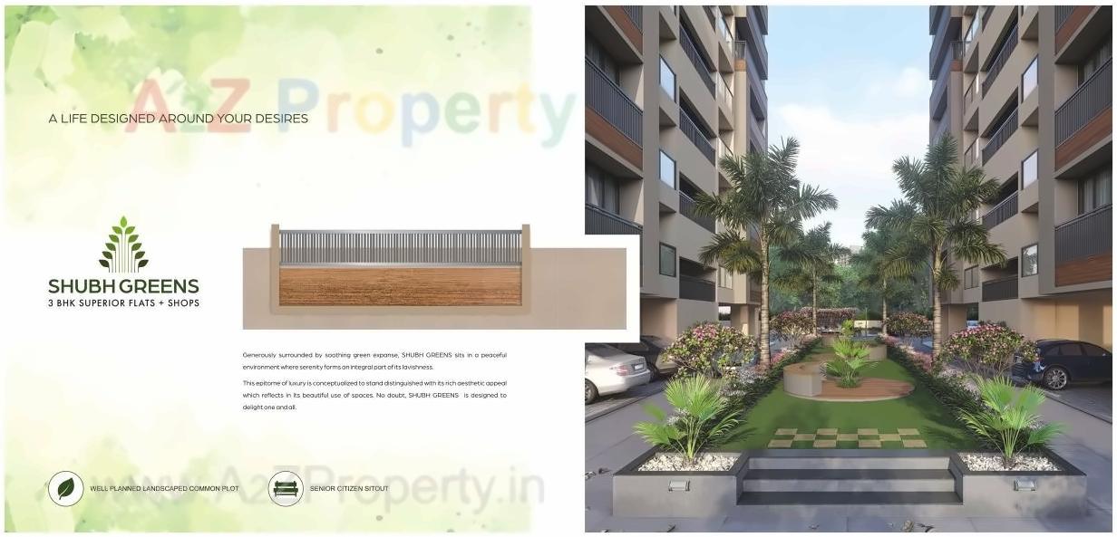 3D Elevation of real estate project Shubh Greens located at Ahmedabad, Ahmedabad, Gujarat