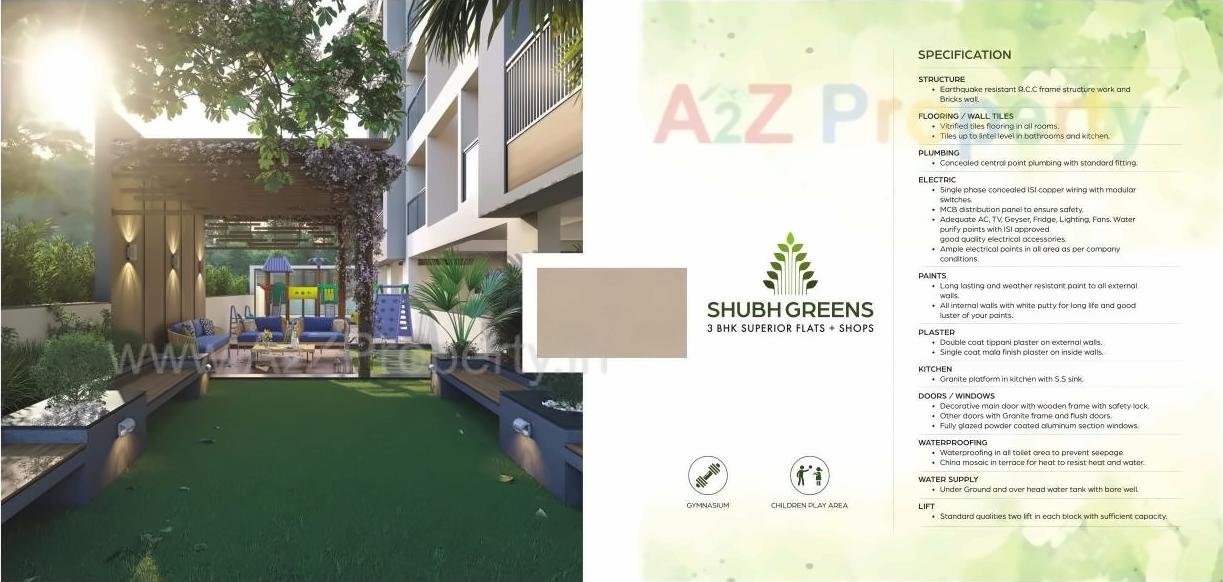 3D Elevation of real estate project Shubh Greens located at Ahmedabad, Ahmedabad, Gujarat
