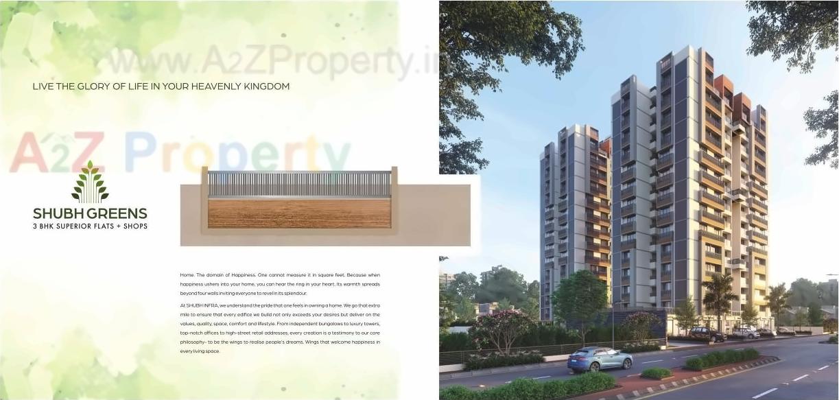 3D Elevation of real estate project Shubh Greens located at Ahmedabad, Ahmedabad, Gujarat