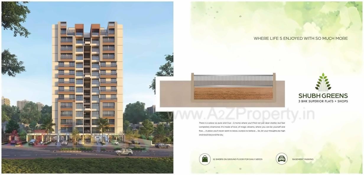 3D Elevation of real estate project Shubh Greens located at Ahmedabad, Ahmedabad, Gujarat