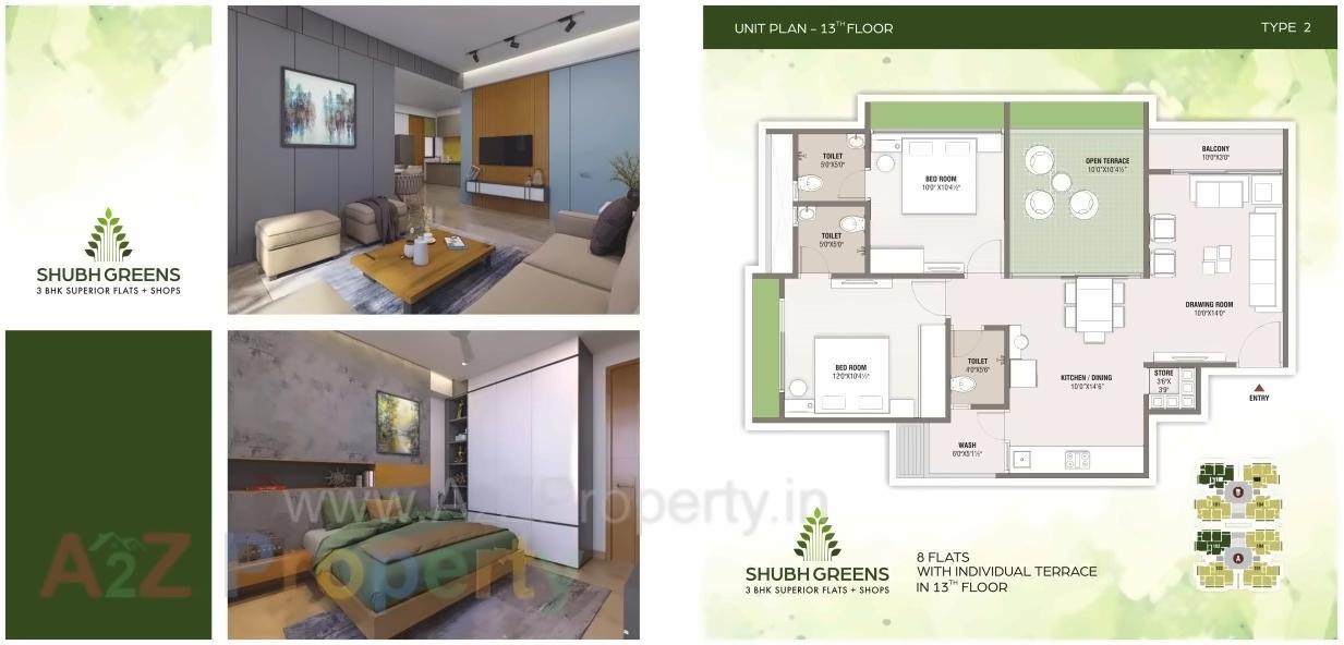 Layout of real estate project Shubh Greens located at Ahmedabad, Ahmedabad, Gujarat