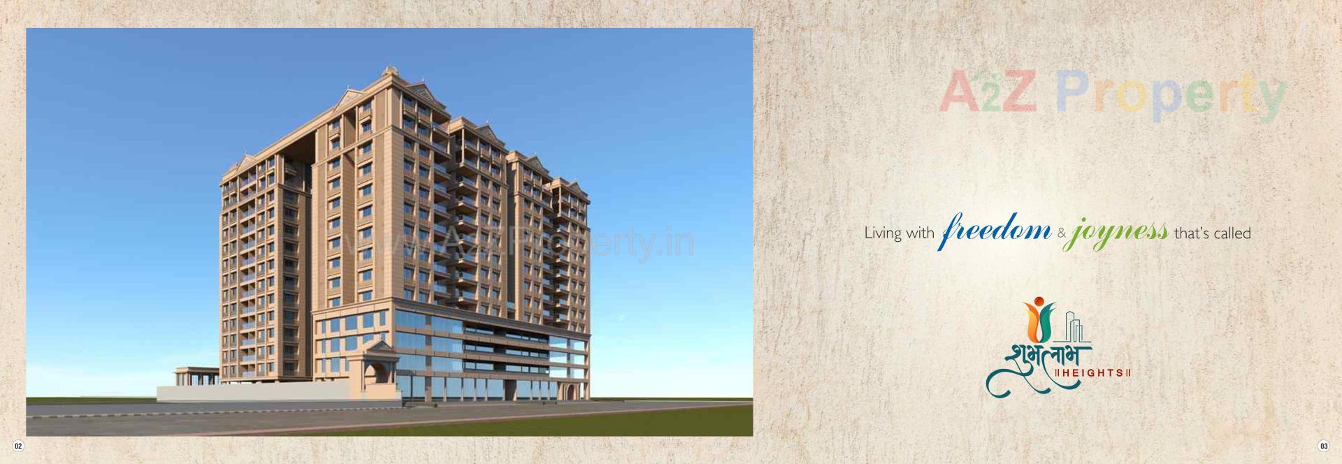 3D Elevation of real estate project Shubh Labh Heights located at Bilasiya, Ahmedabad, Gujarat
