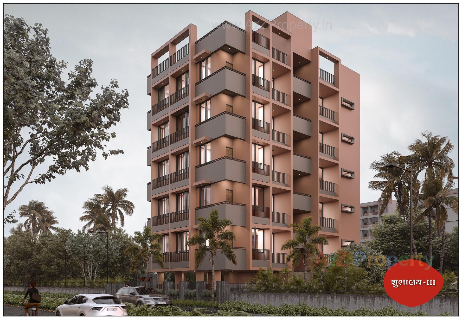 3D Elevation of real estate project Shubhalay located at Manipur, Ahmedabad, Gujarat