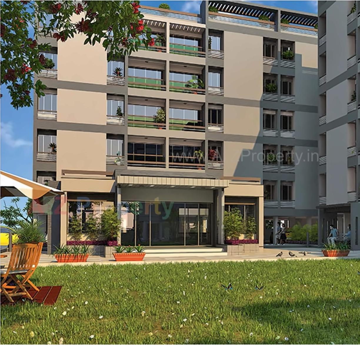 3D Elevation of real estate project Shubham located at Sanand, Ahmedabad, Gujarat