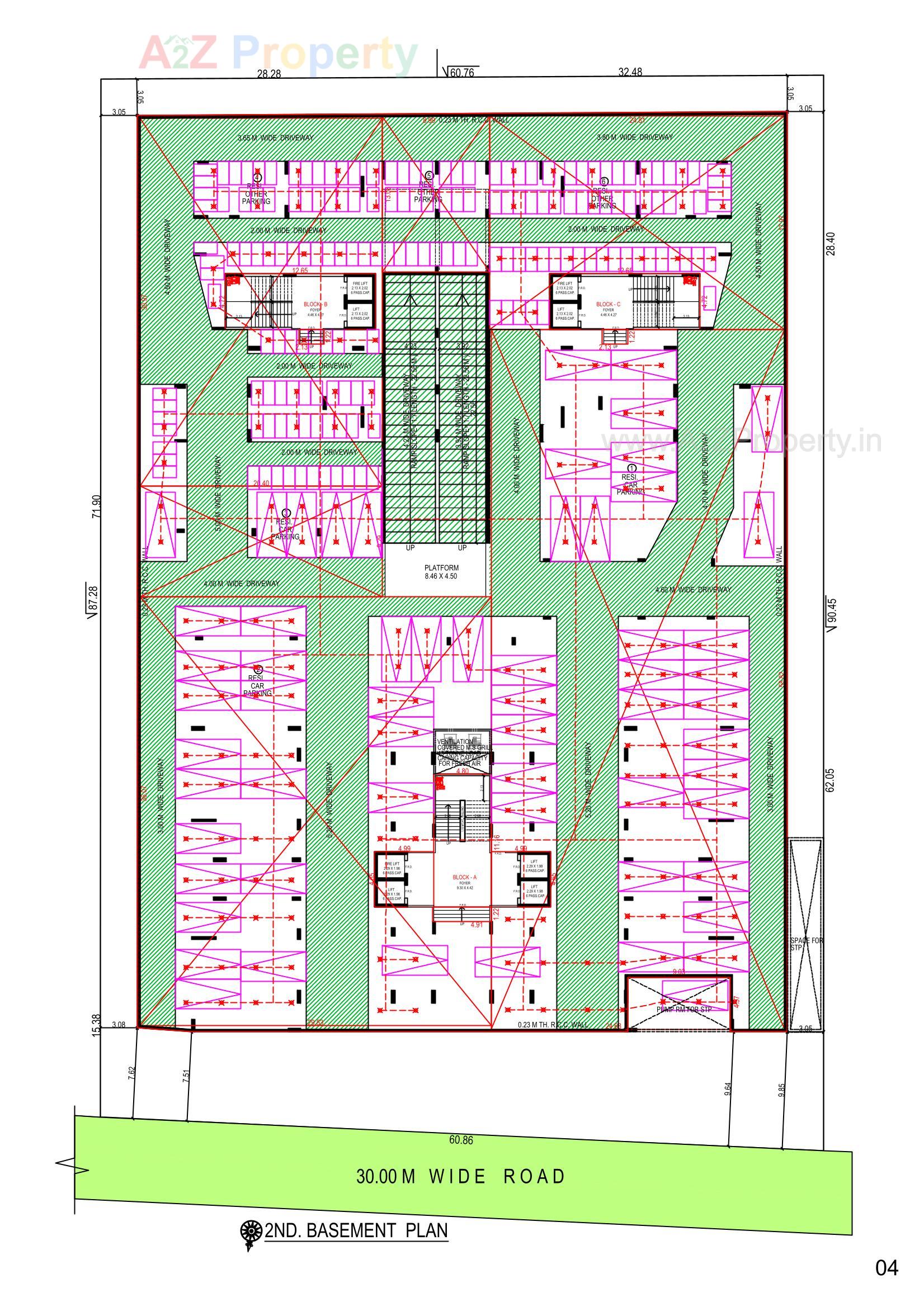 Layout of real estate project Shubham Anthem located at Shela, Ahmedabad, Gujarat