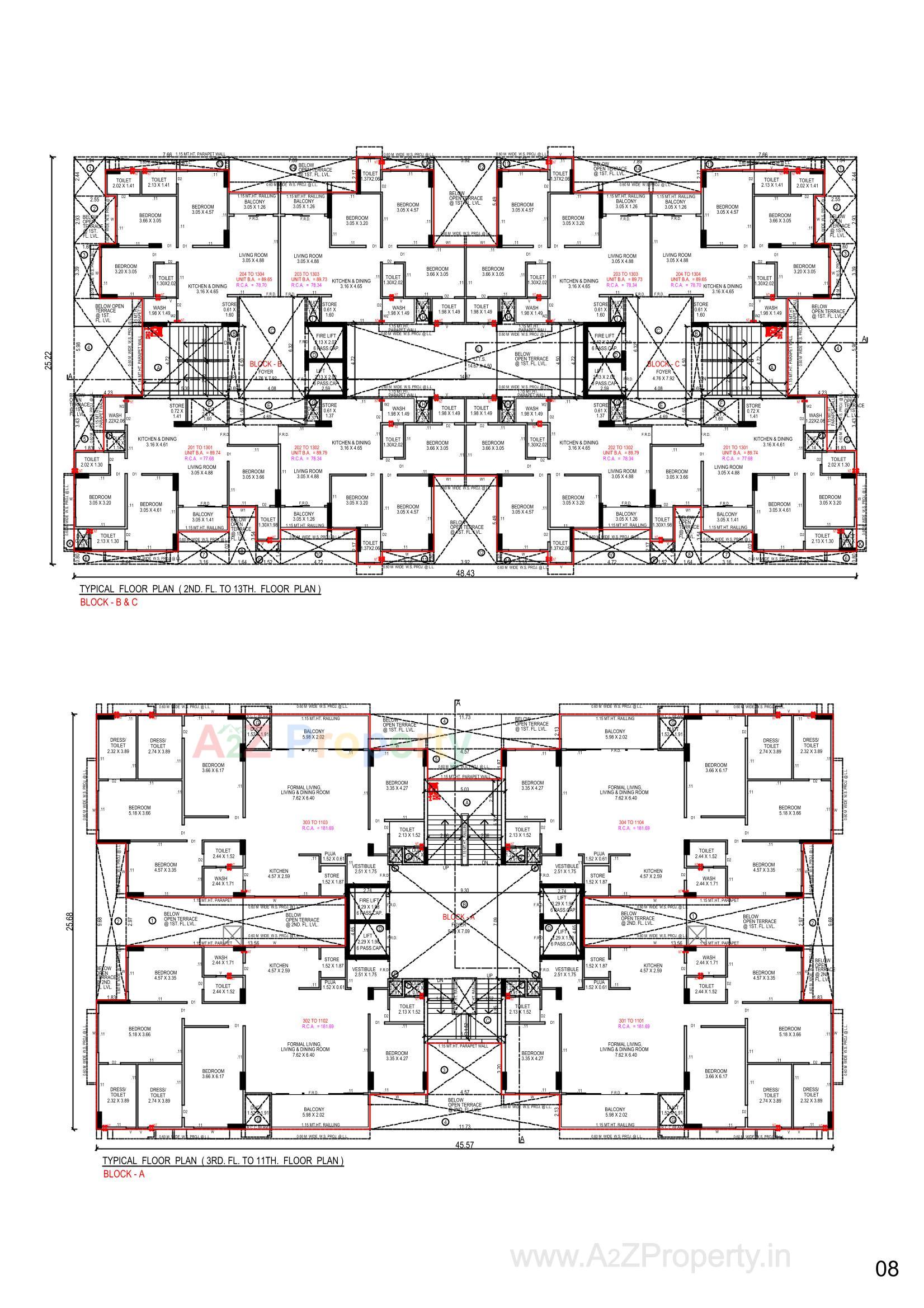 Layout of real estate project Shubham Anthem located at Shela, Ahmedabad, Gujarat