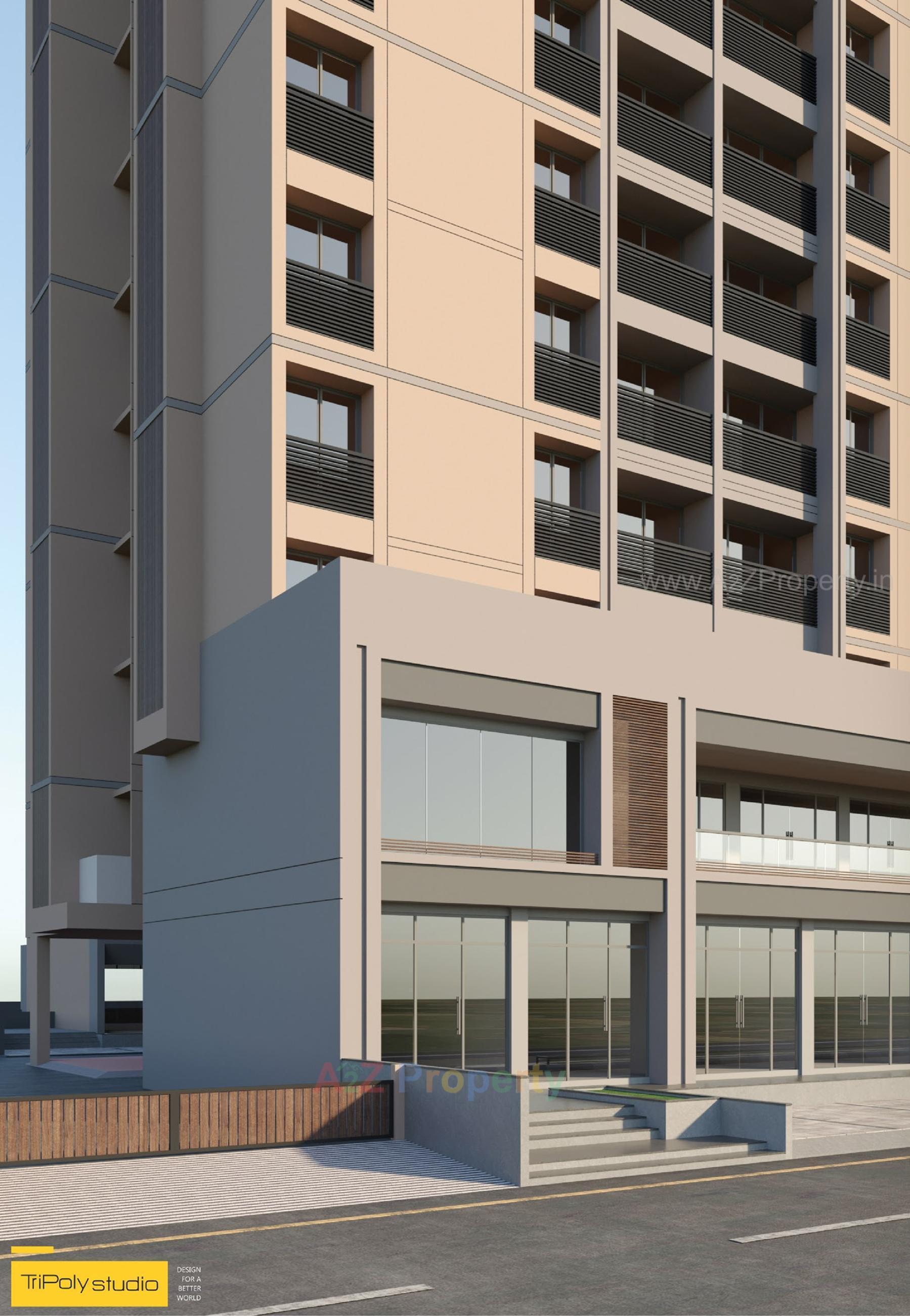 3D Elevation of real estate project Shubham Elite located at Ahmedabad, Ahmedabad, Gujarat