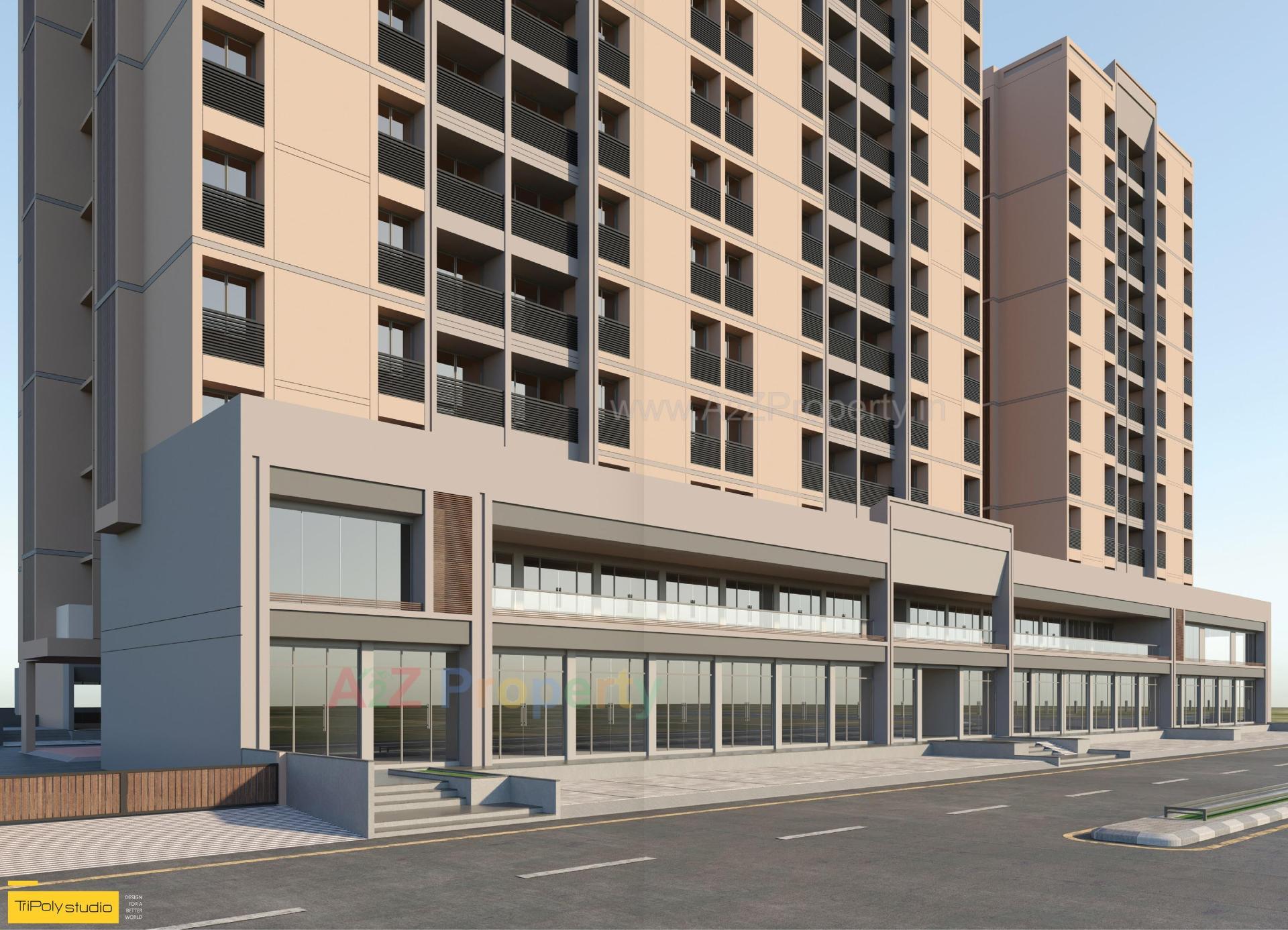 3D Elevation of real estate project Shubham Elite located at Ahmedabad, Ahmedabad, Gujarat