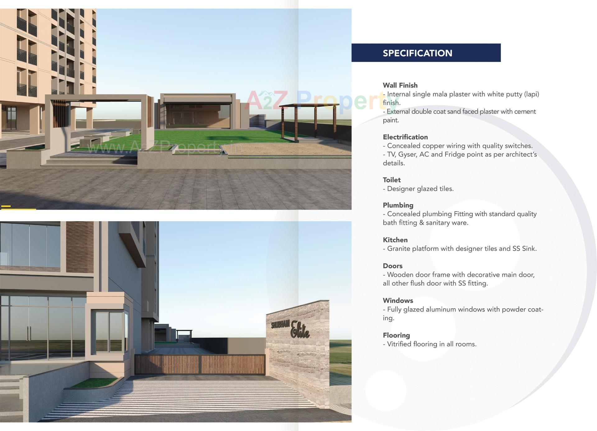 3D Elevation of real estate project Shubham Elite located at Ahmedabad, Ahmedabad, Gujarat