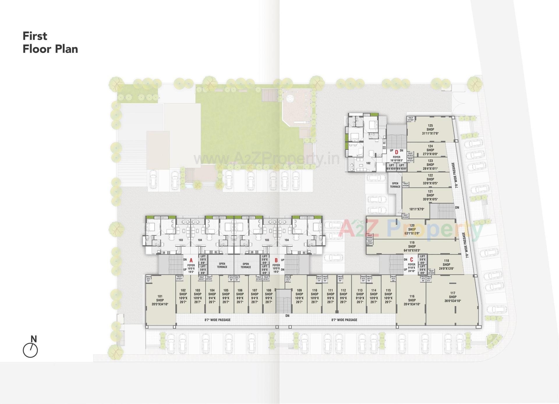 Layout of real estate project Shubham Elite located at Ahmedabad, Ahmedabad, Gujarat