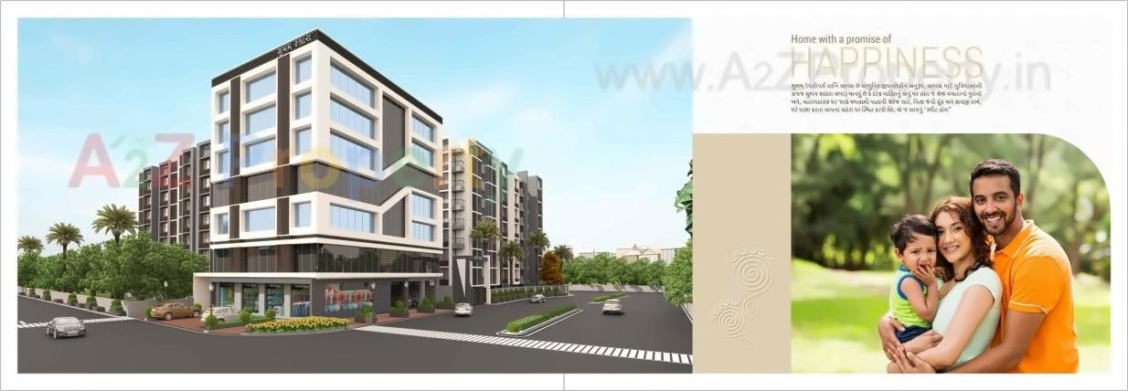 3D Elevation of real estate project Shubham Flora located at Saijpur, Ahmedabad, Gujarat