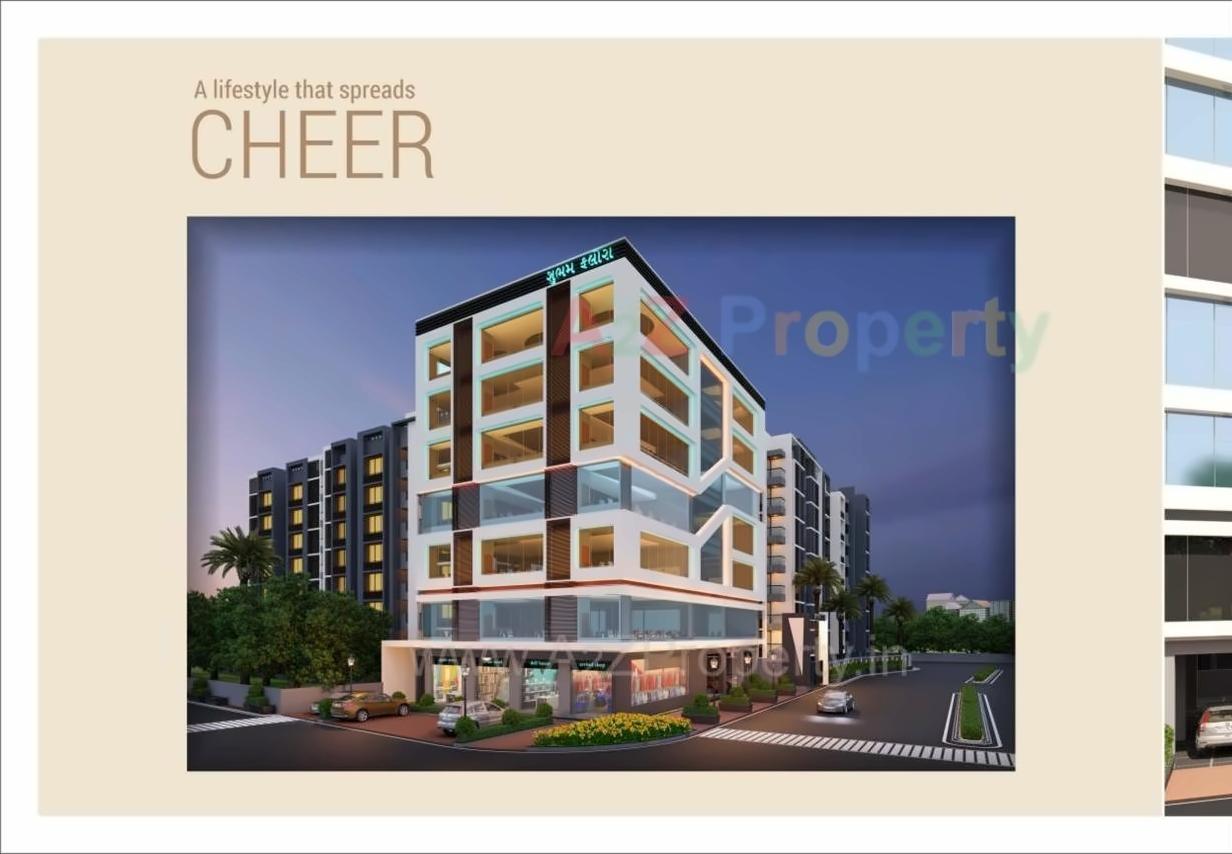 3D Elevation of real estate project Shubham Flora located at Saijpur, Ahmedabad, Gujarat