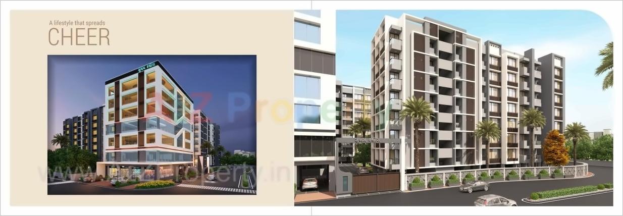 3D Elevation of real estate project Shubham Flora located at Saijpur, Ahmedabad, Gujarat