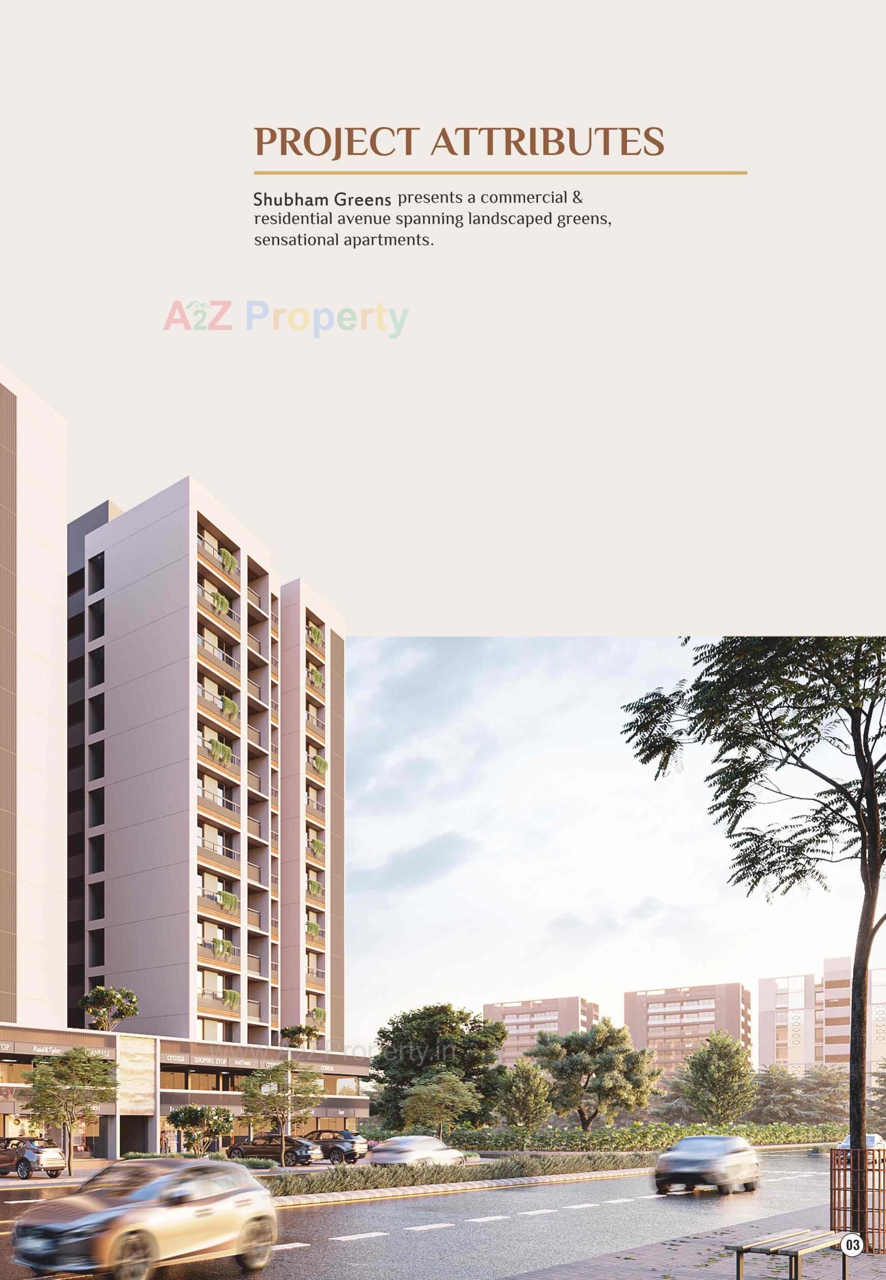3D Elevation of real estate project Shubham Greens located at Chiloda[naroda], Ahmedabad, Gujarat