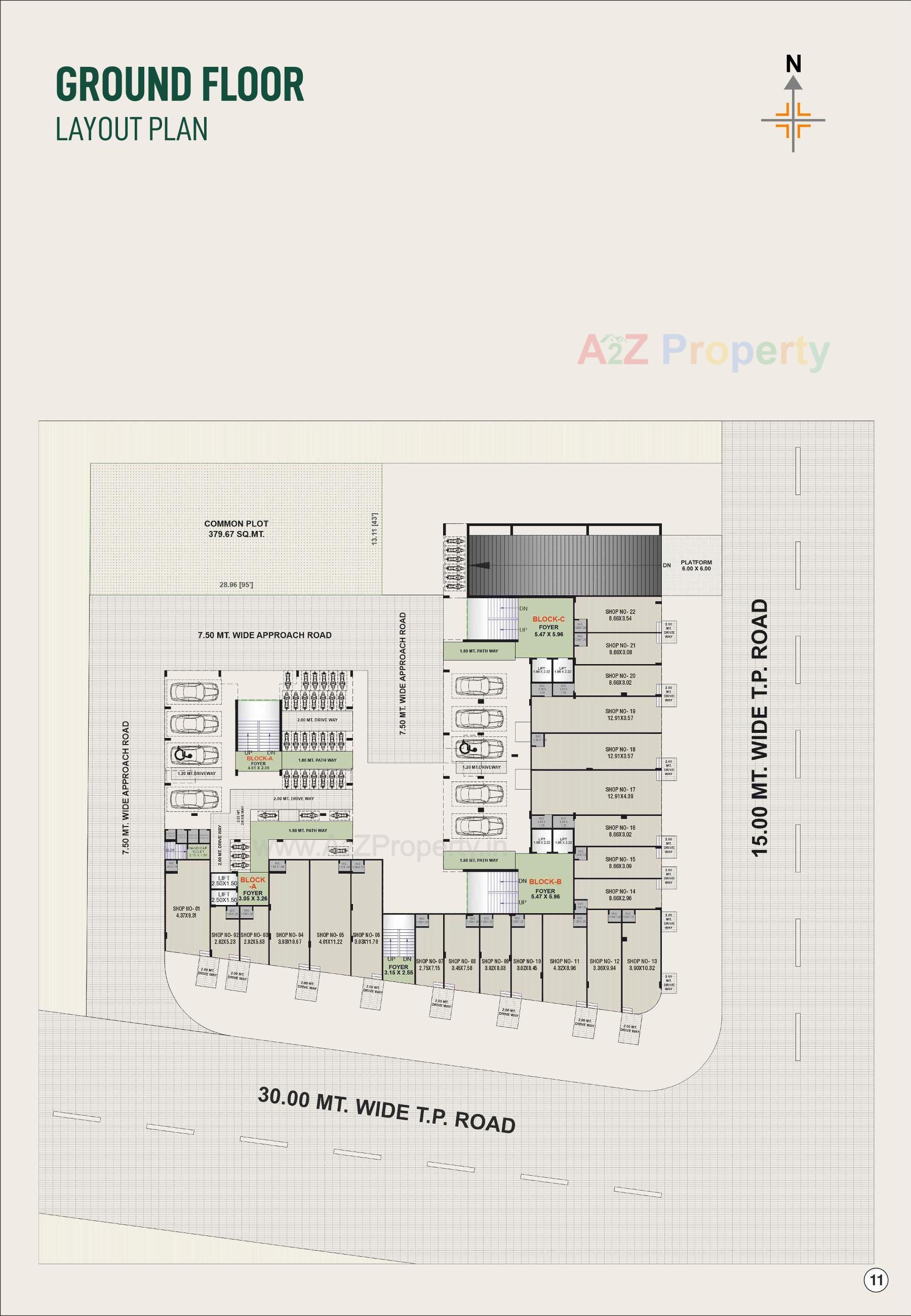 Layout of real estate project Shubham Greens located at Chiloda[naroda], Ahmedabad, Gujarat