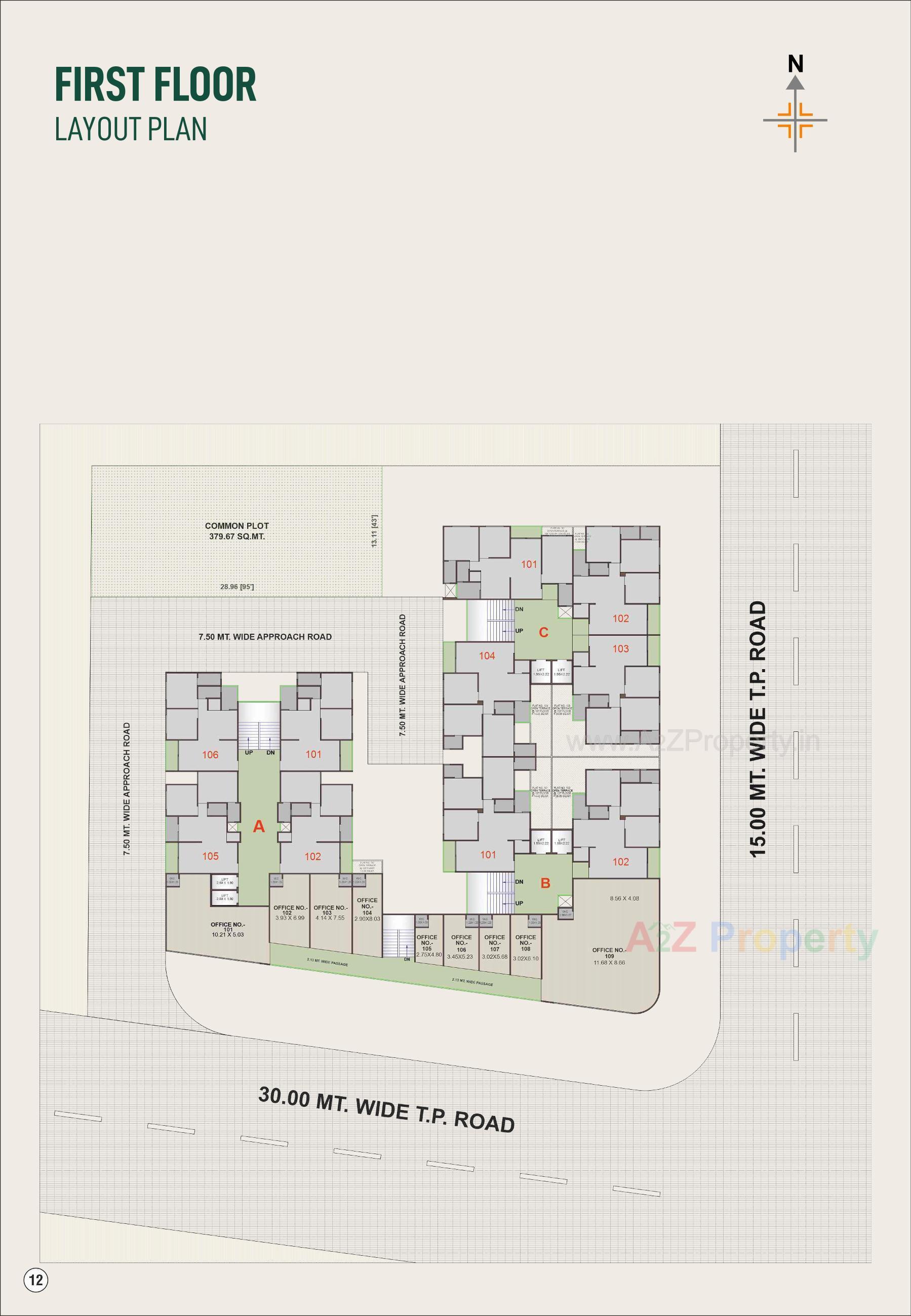 Layout of real estate project Shubham Greens located at Chiloda[naroda], Ahmedabad, Gujarat